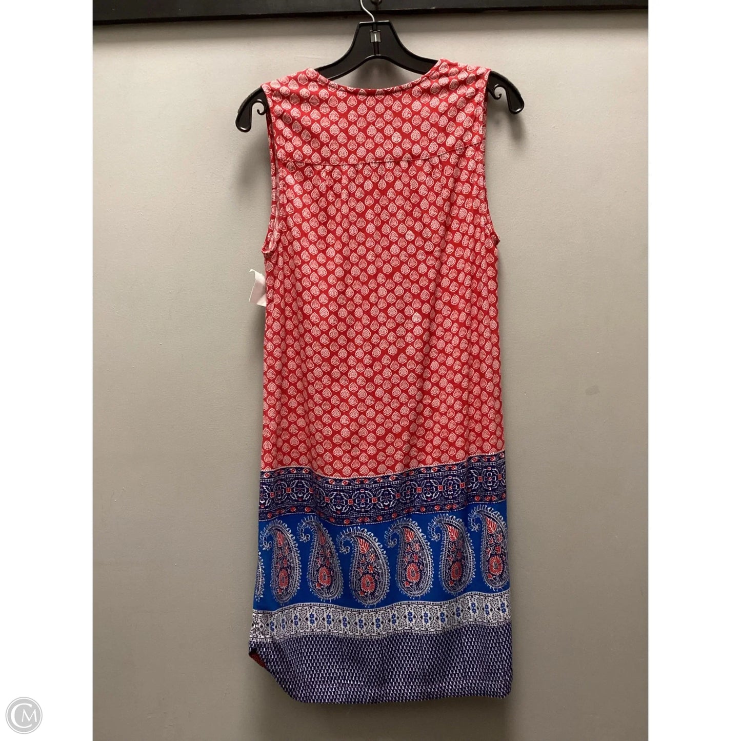 Dress Casual Short By Beachlunchlounge In Blue & Red & White, Size: S