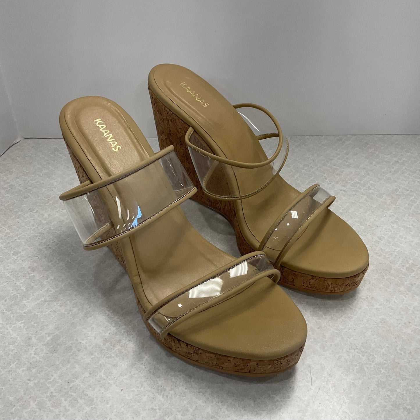Sandals Heels Wedge By KAANAS Size: 9