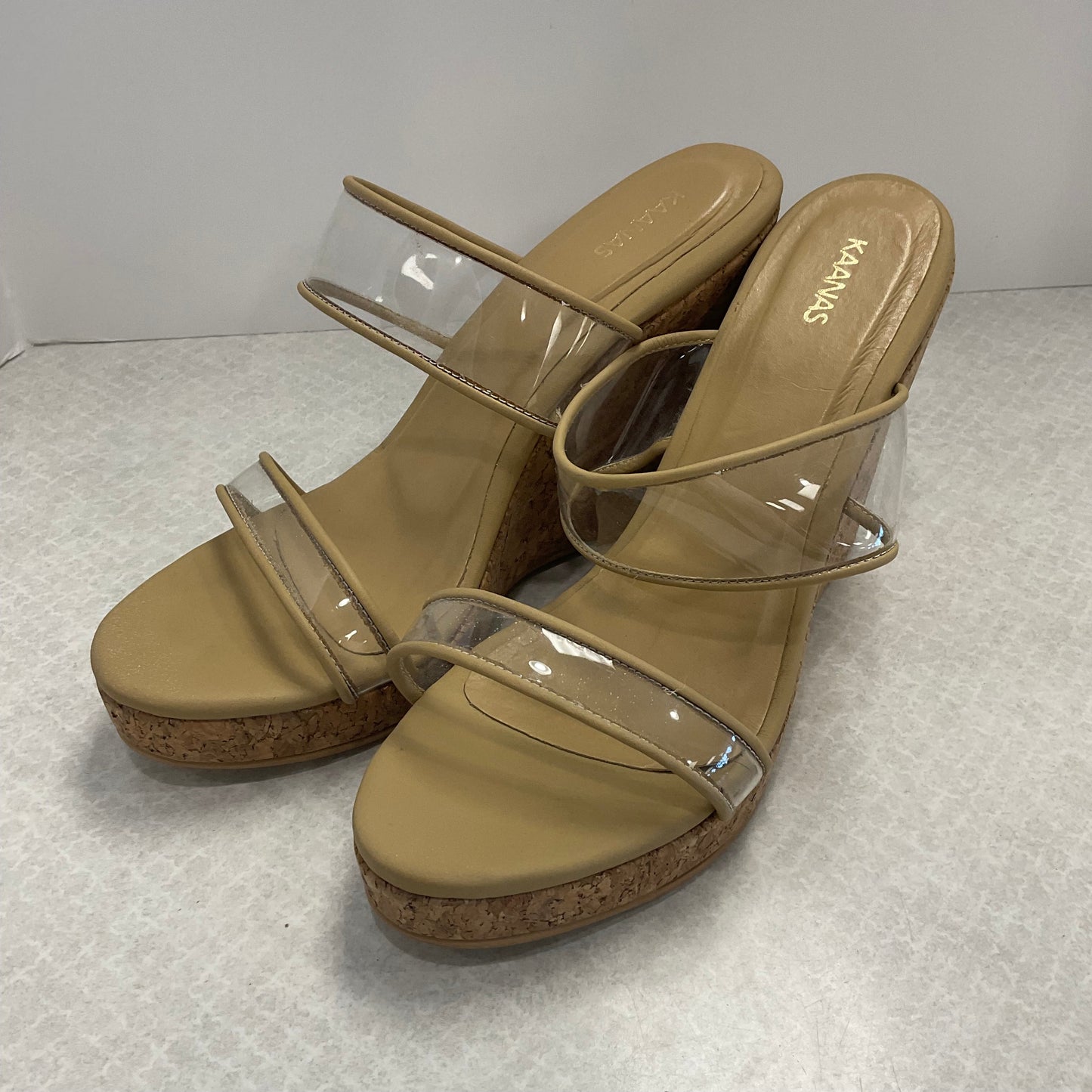 Sandals Heels Wedge By KAANAS Size: 9