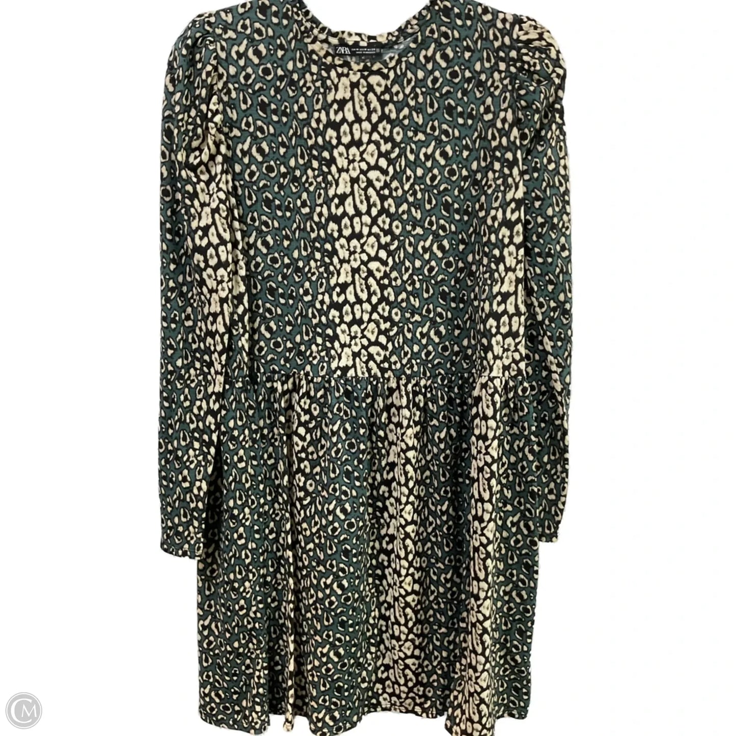 Dress Casual Short By Zara In Animal Print, Size: M