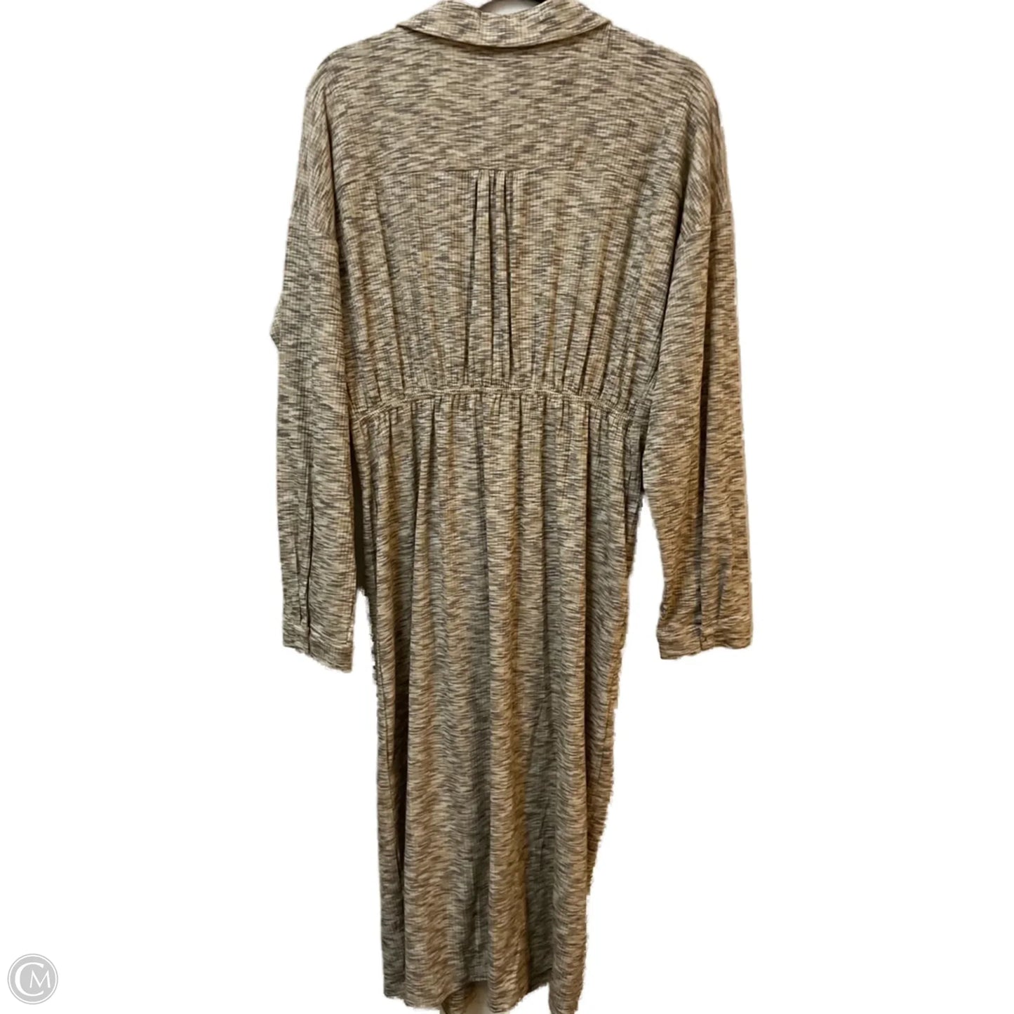 Dress Casual Midi By Gigio In Black & Cream, Size: L