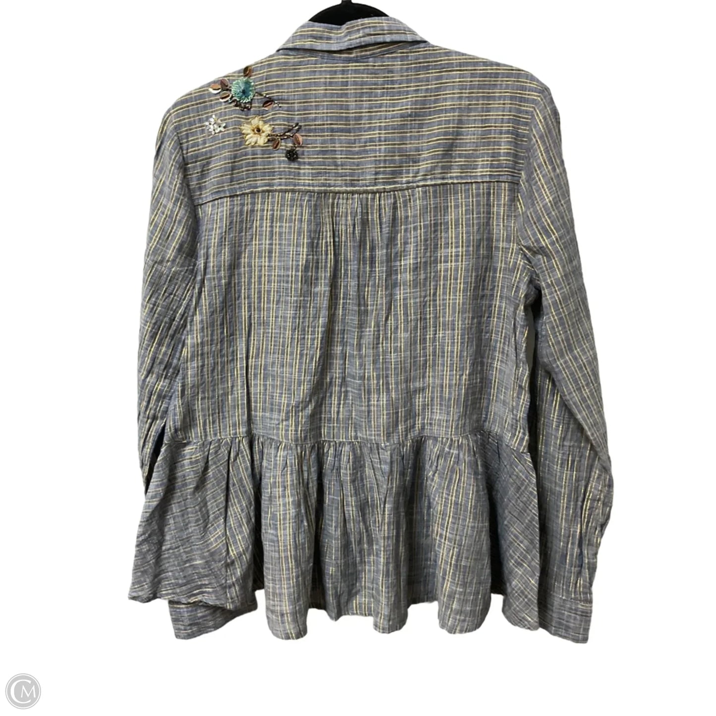 Top Long Sleeve By Hd In Paris In Striped Pattern, Size: S