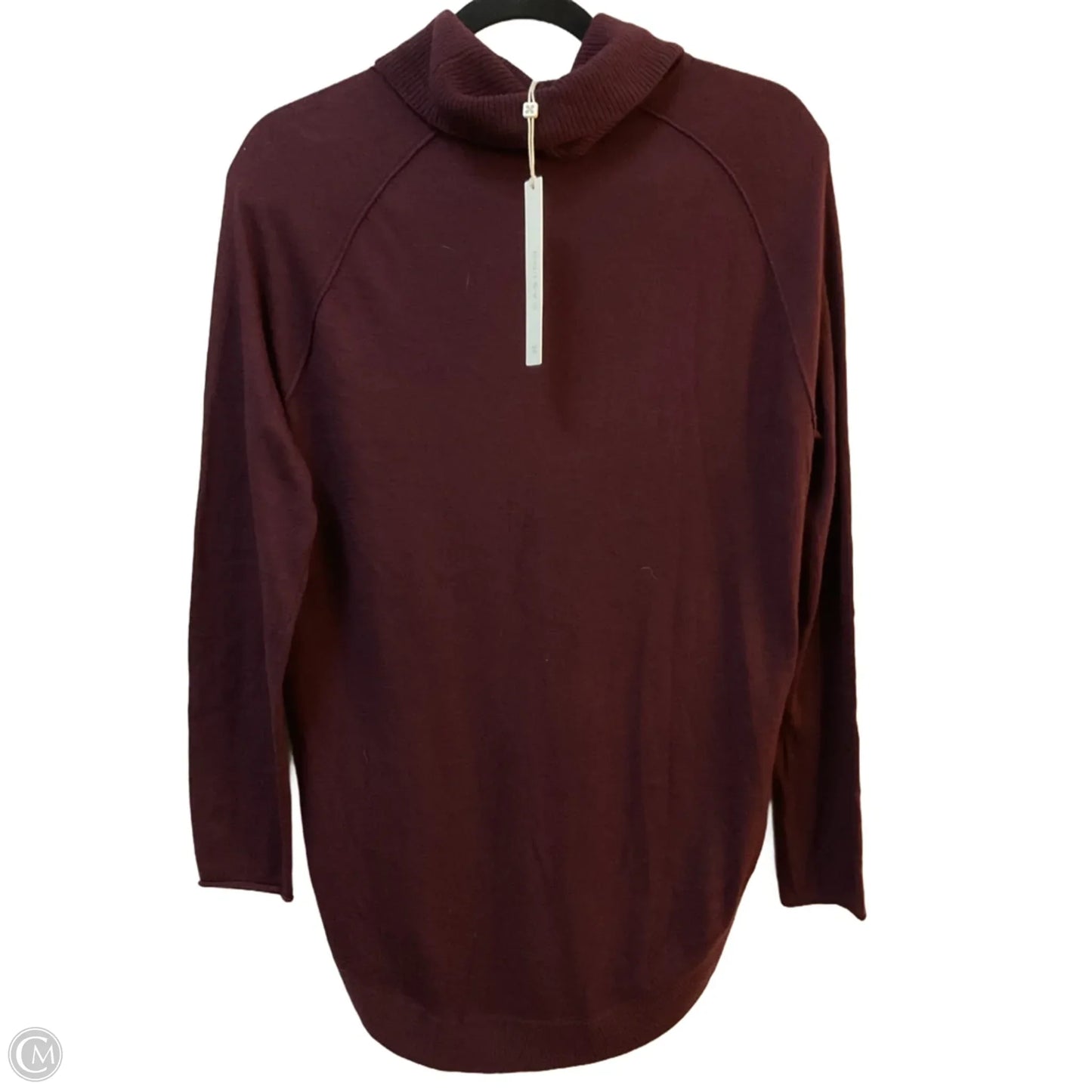 Top Long Sleeve By Caslon In Maroon, Size: Xs