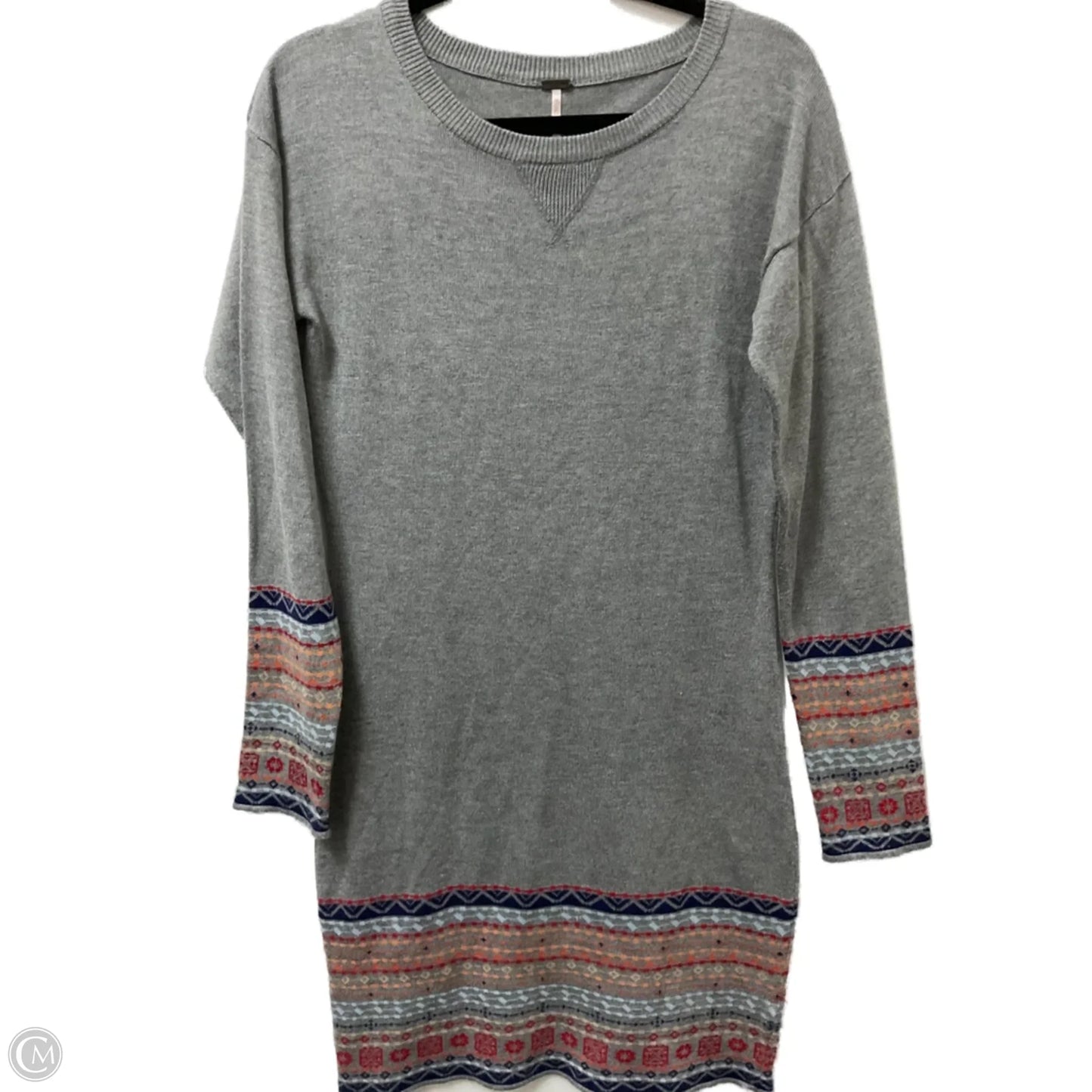 Dress Sweater By Poof In Grey, Size: L