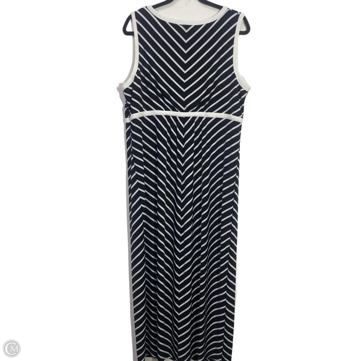 Dress Casual Maxi By Catherines In Black & White, Size: 0x