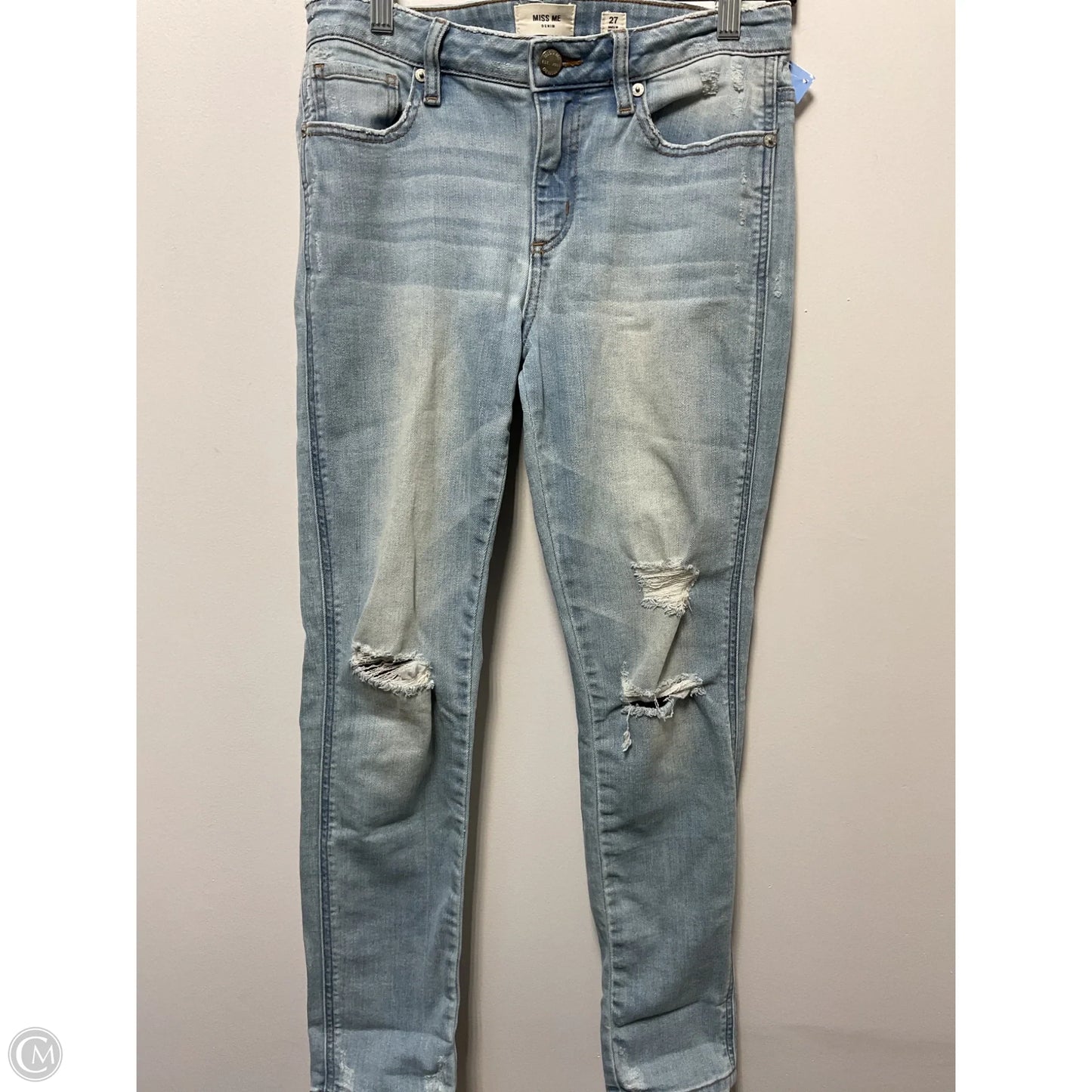 Jeans Skinny By Miss Me In Blue Denim, Size: 4