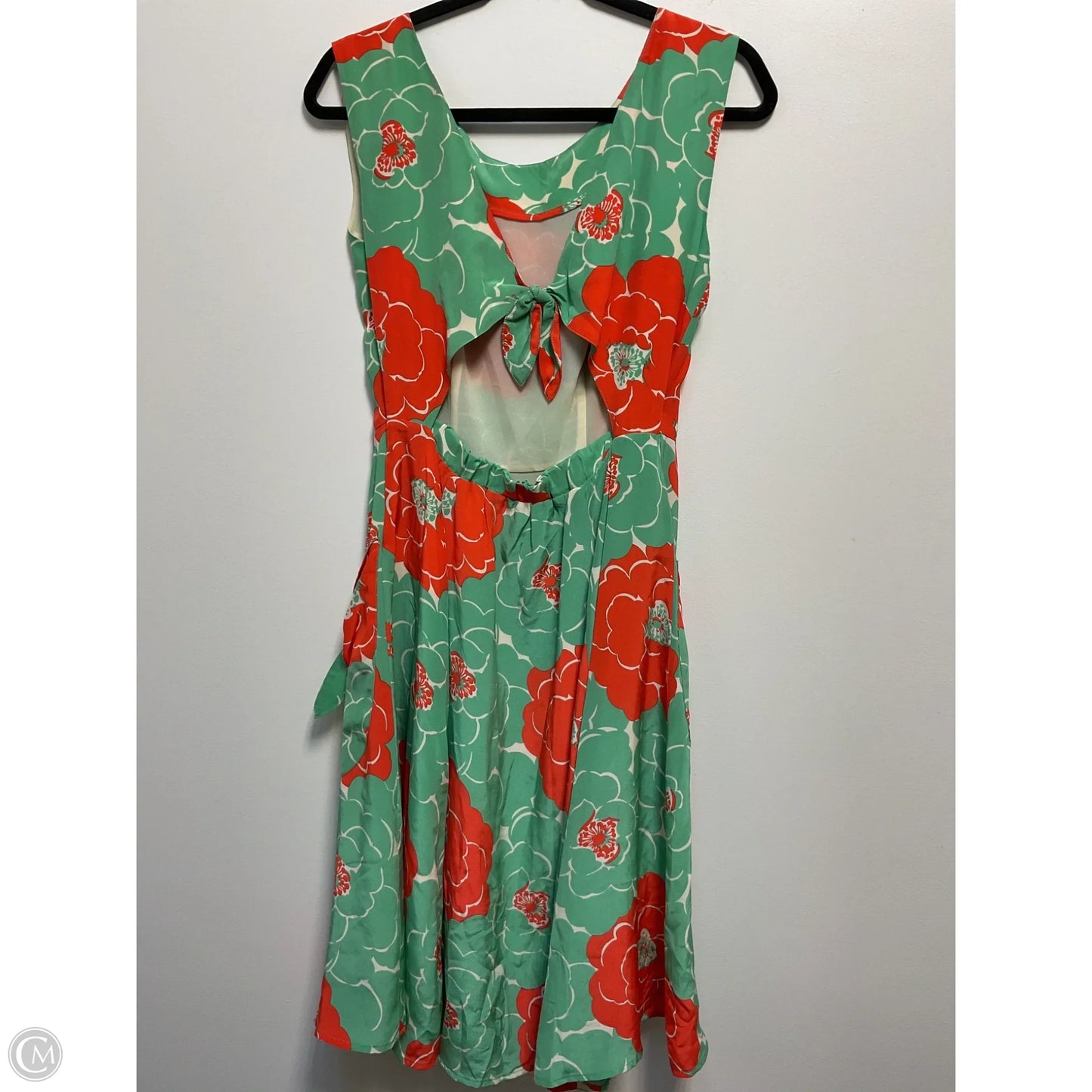 Dress Casual Midi By Corey Lynn Calter In Green & Orange, Size: 4