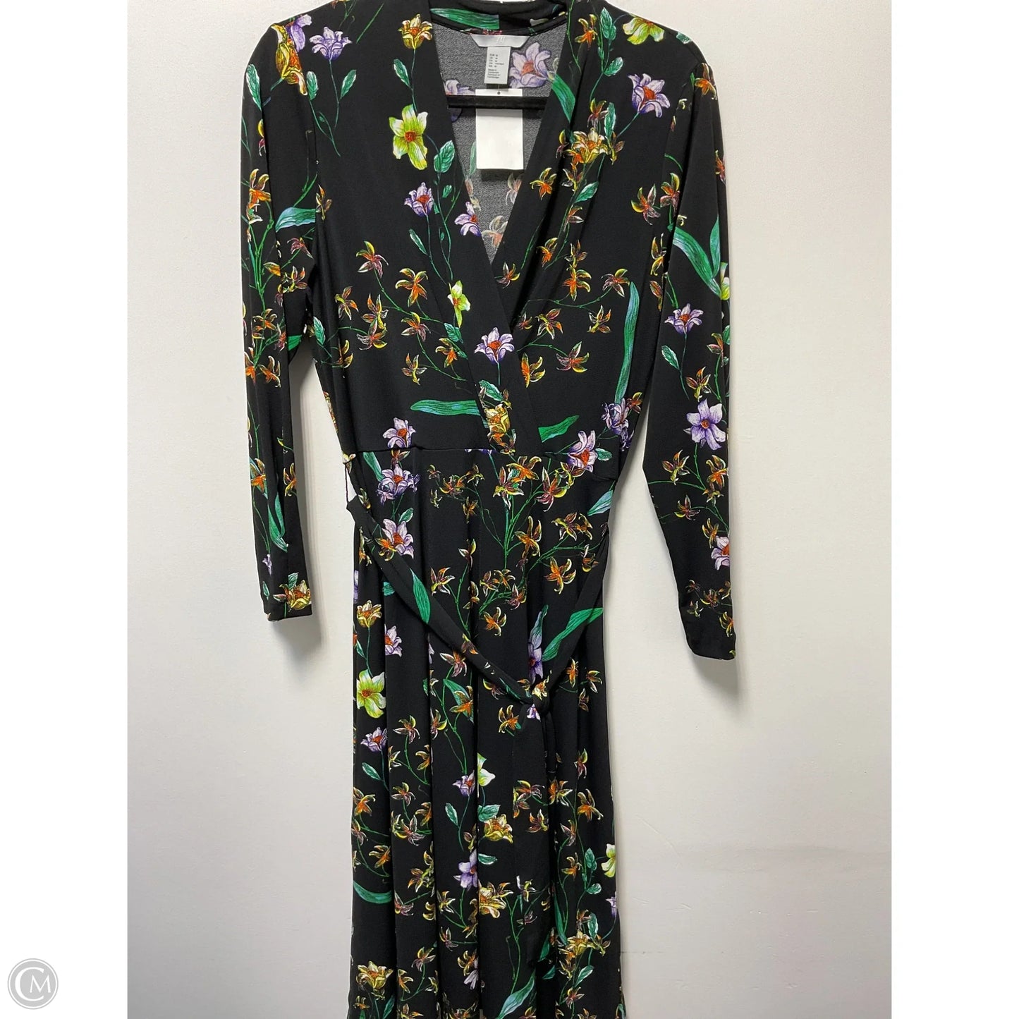 Dress Casual Midi By H&m In Floral Print, Size: M