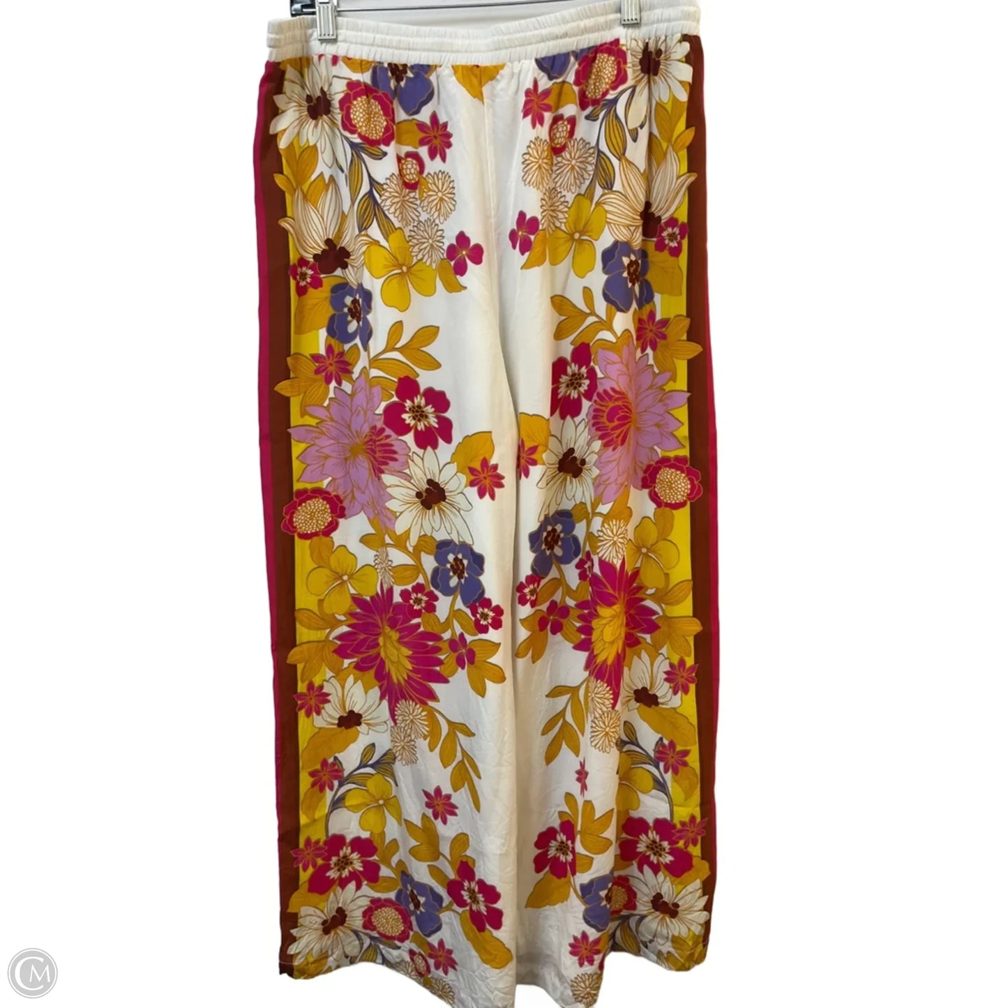 Pants Wide Leg By Johnny Was In Floral Print, Size: Xl
