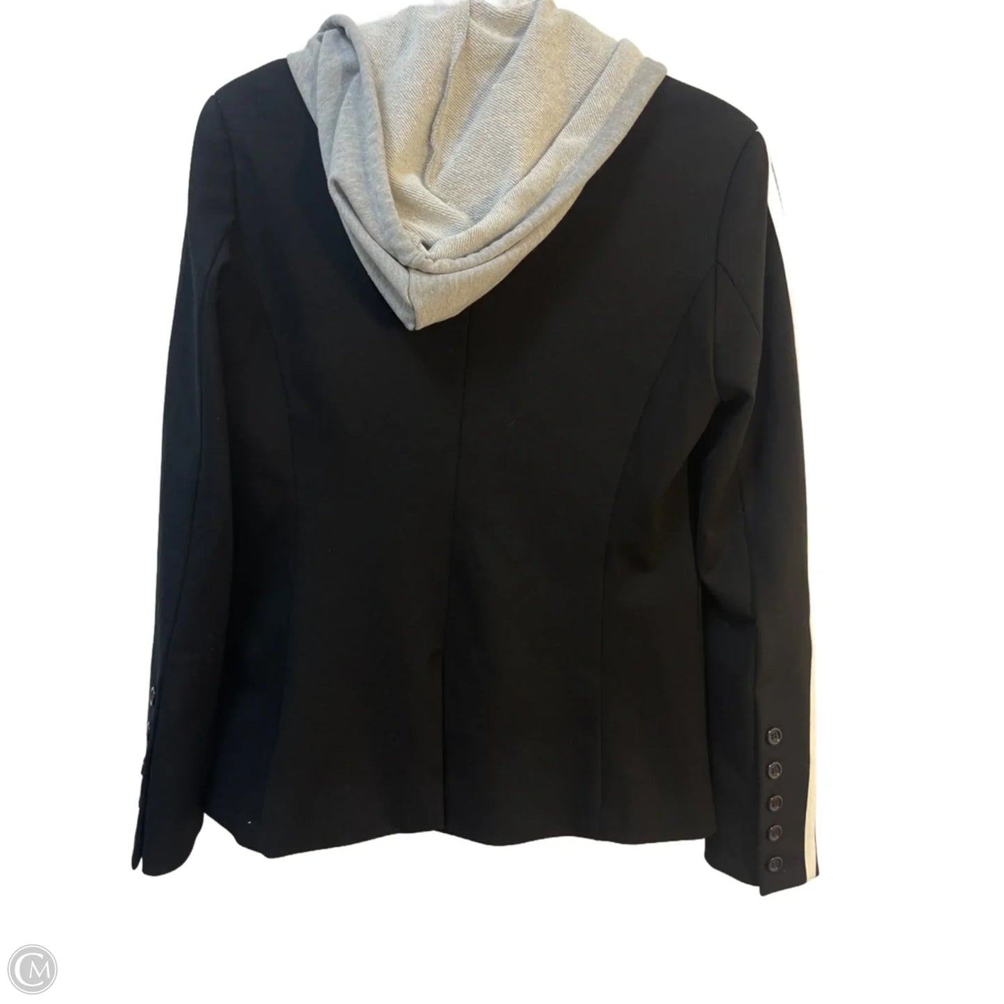 Blouse Long Sleeve By Clothes Mentor In Black & White, Size: S