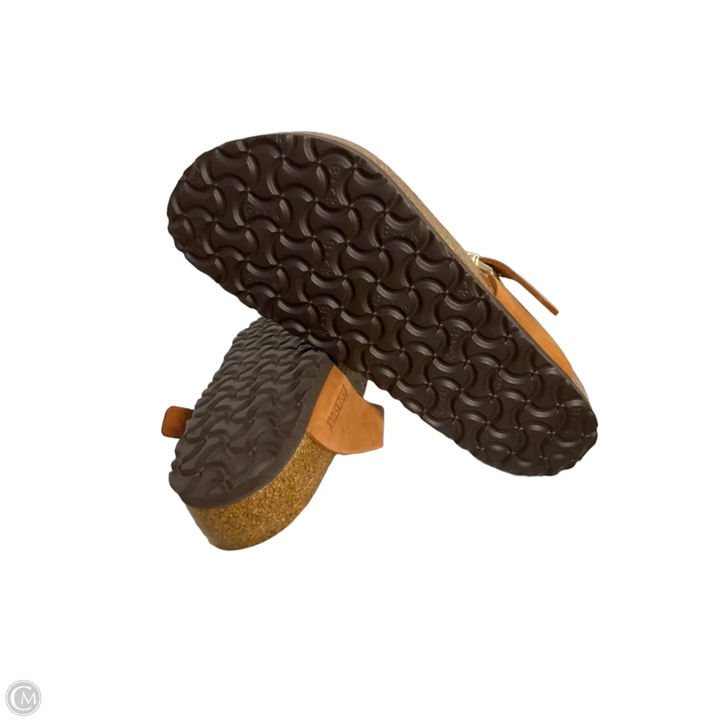 Sandals Flats By Birkenstock In Tan, Size: 8