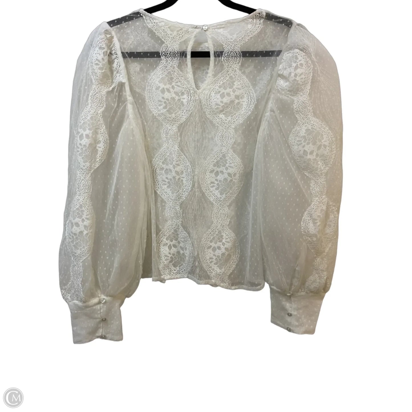 Blouse Long Sleeve By Forever That Girl In White, Size: M