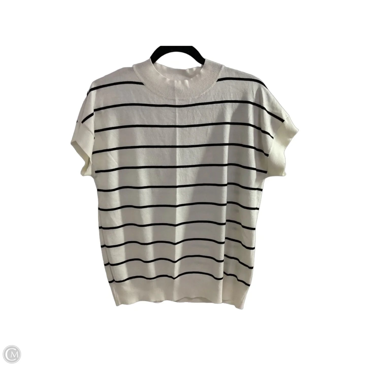 Sweater By Tahari In Striped Pattern, Size: M