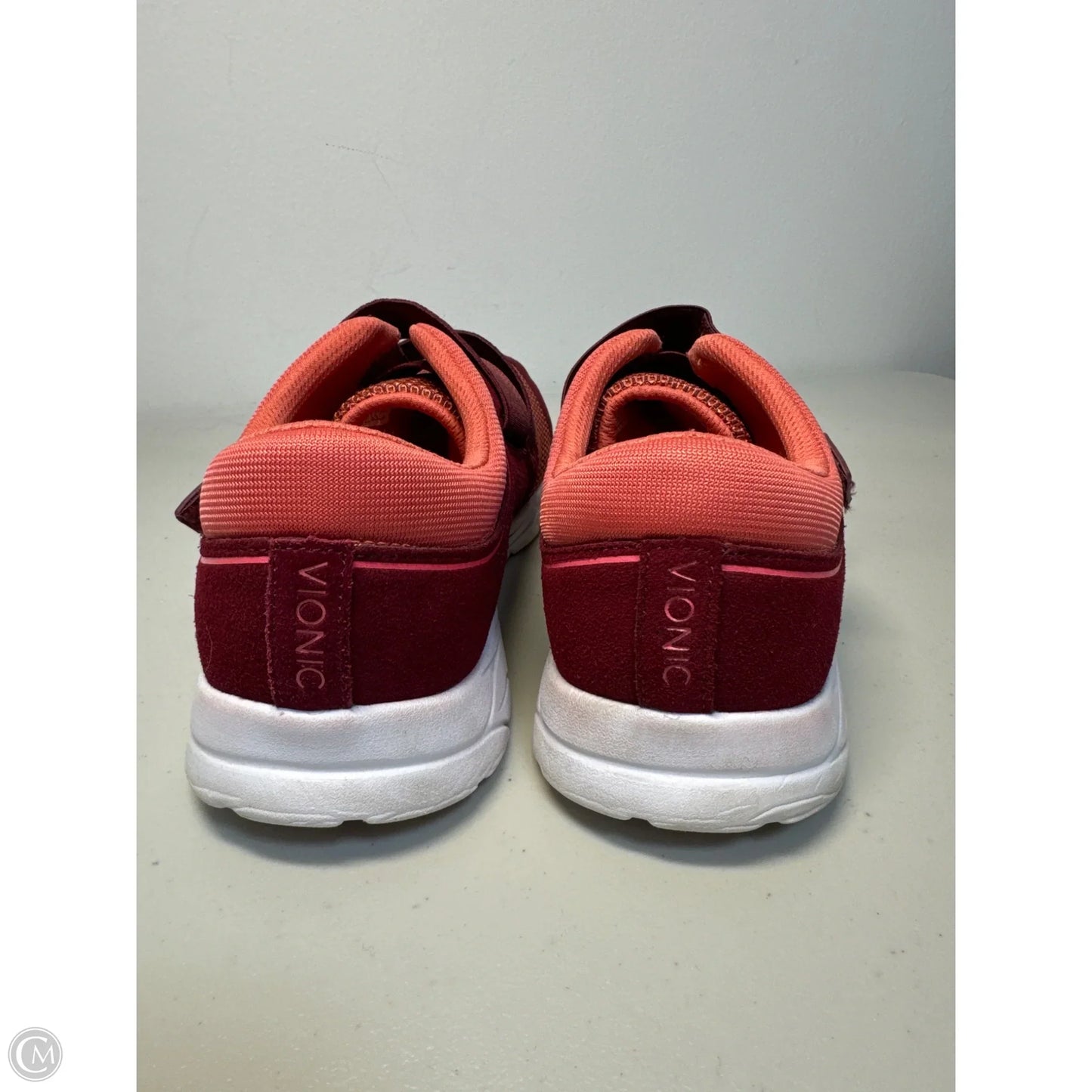 Shoes Athletic By Vionic In Maroon, Size: 10