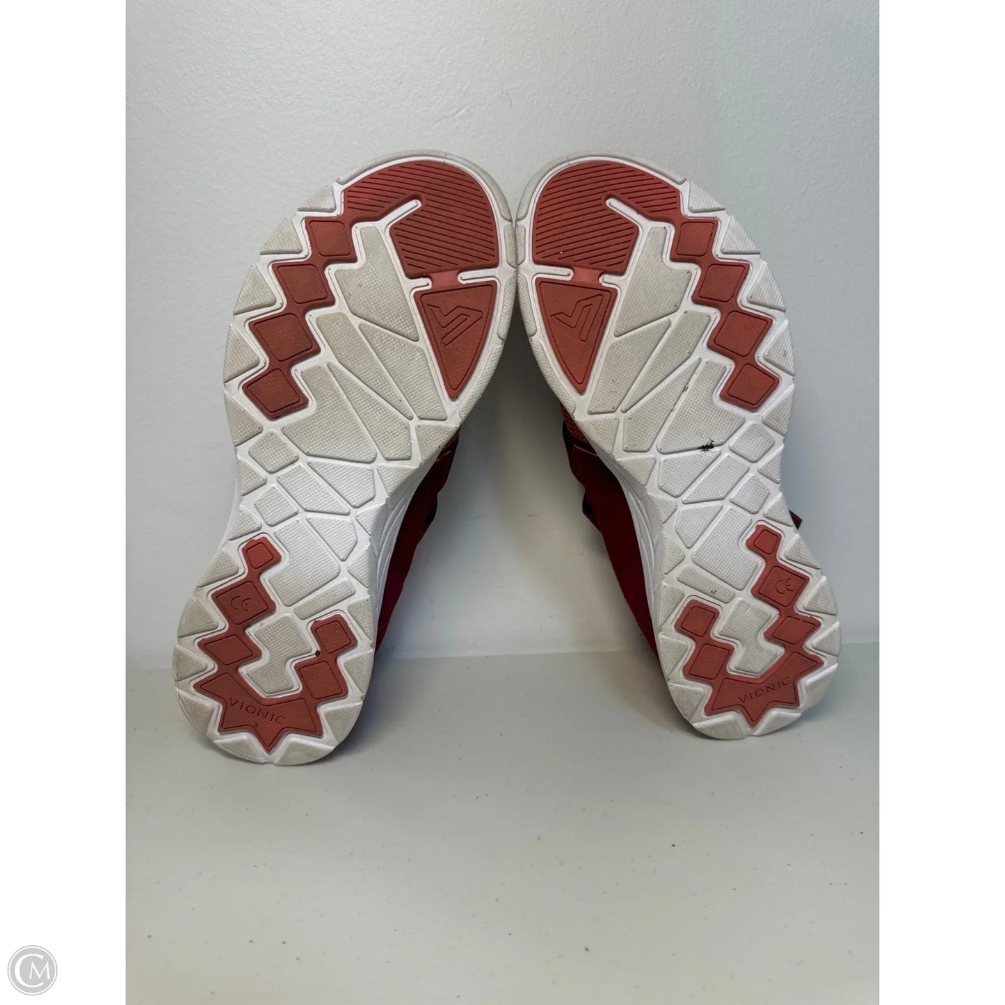 Shoes Athletic By Vionic In Maroon, Size: 10