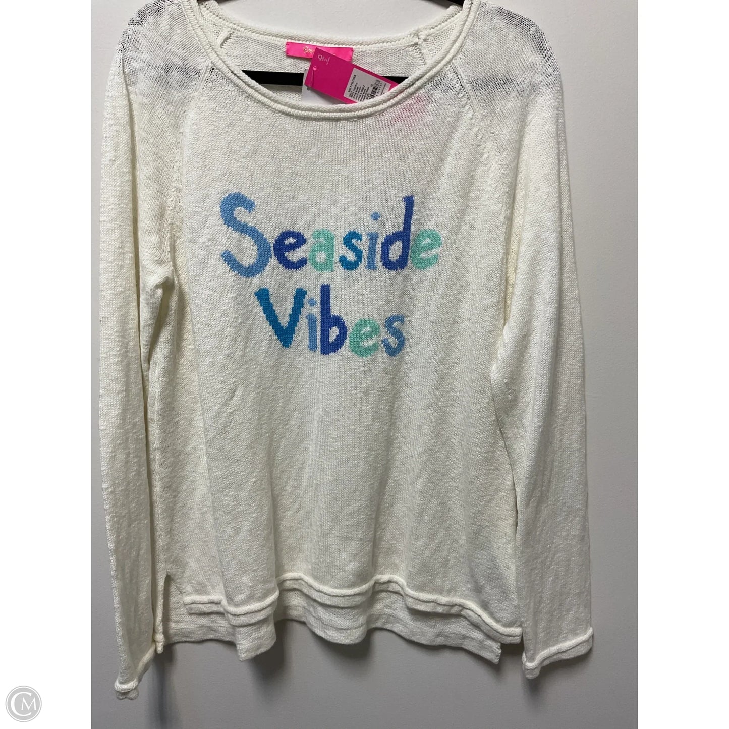 Sweater Designer By Lilly Pulitzer In Cream, Size: Xl