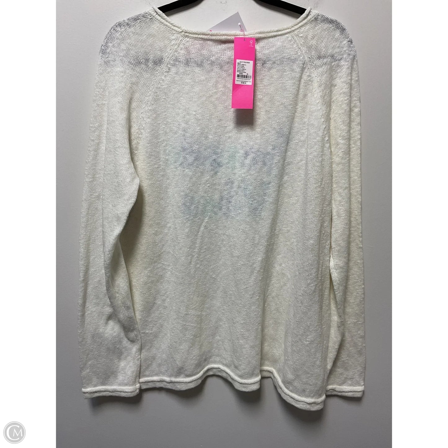 Sweater Designer By Lilly Pulitzer In Cream, Size: Xl