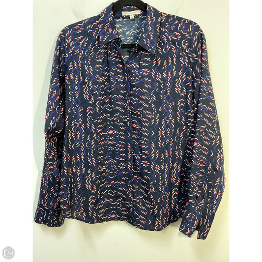 Top Long Sleeve Designer By Rebecca Minkoff In Blue & Purple, Size: S