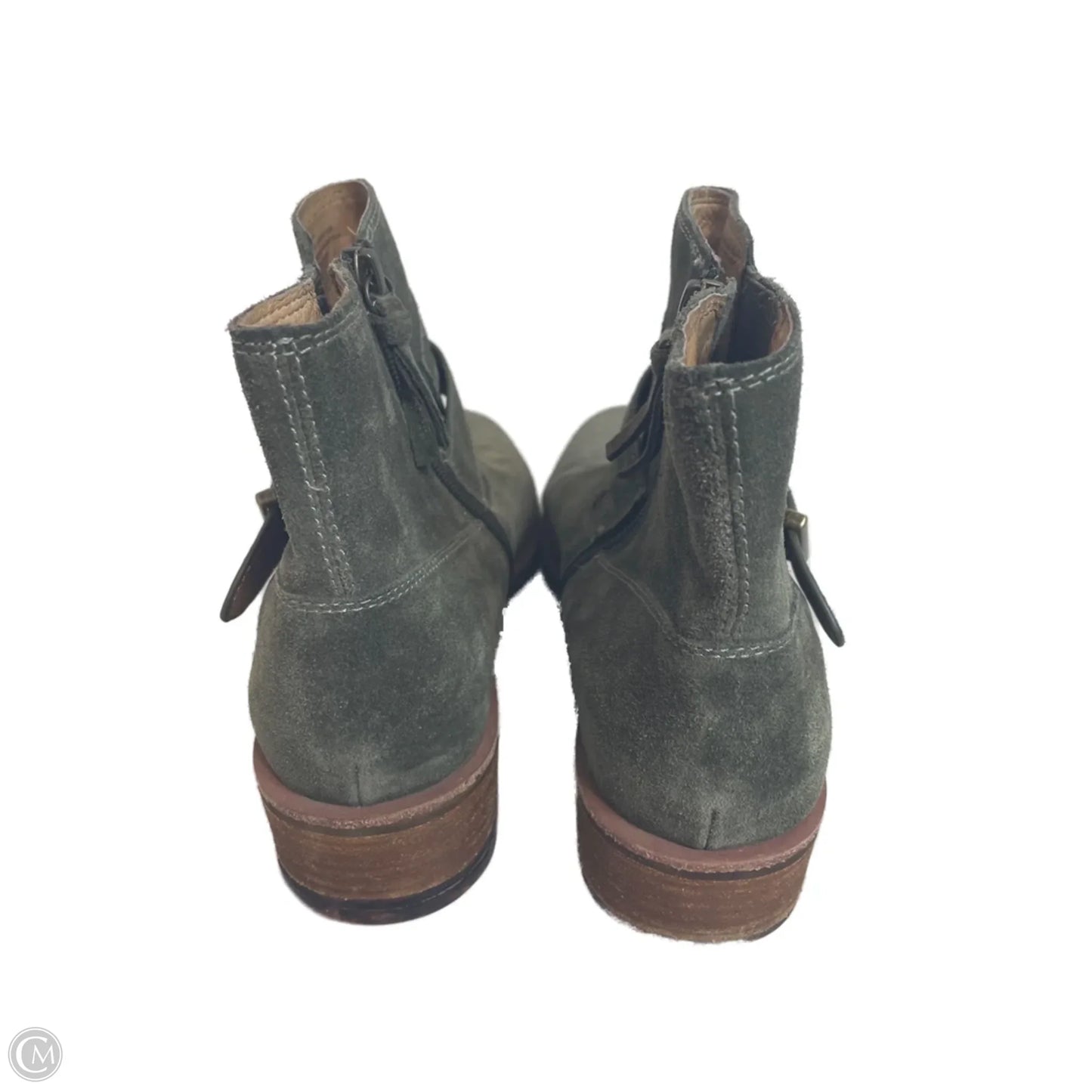 Boots Ankle Flats By Sofft In Green, Size: 10