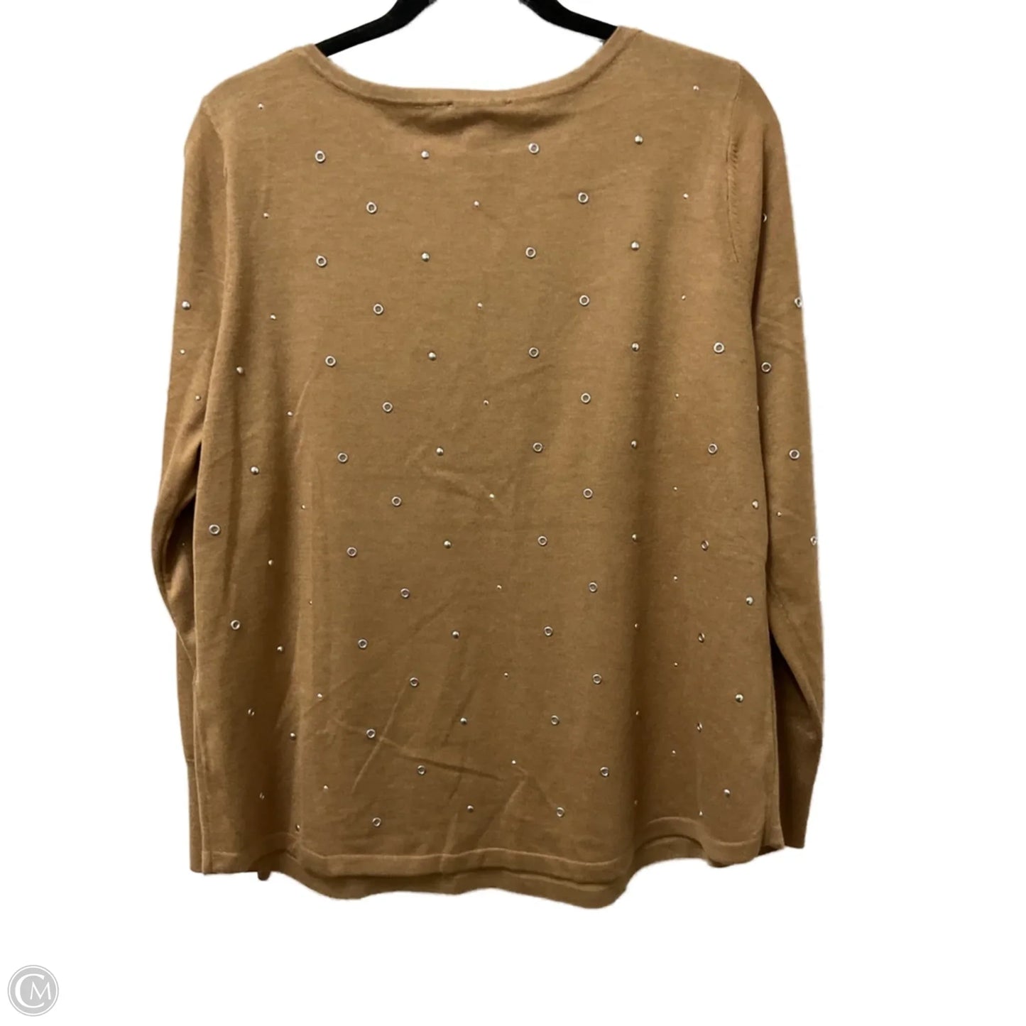 Sweater By Chicos In Tan, Size: L
