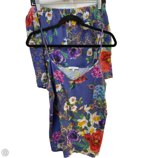 Lounge Set Shorts By Johnny Was In Floral Print, Size: L