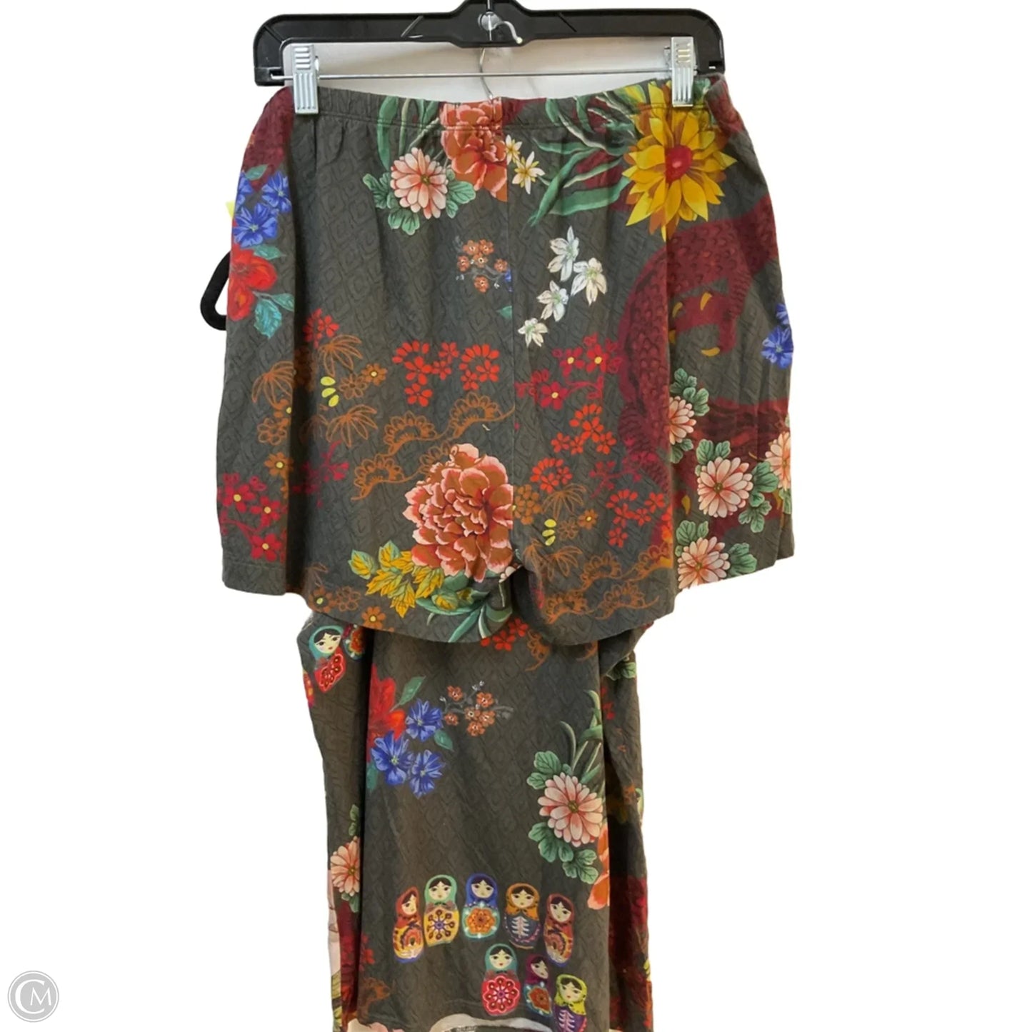 Lounge Set Shorts By Johnny Was In Floral Print, Size: L