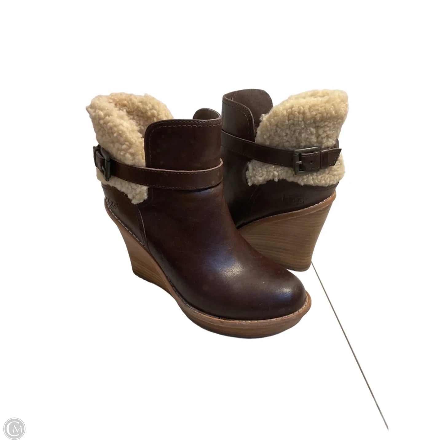 Boots Designer By Ugg In Brown, Size: 6.5