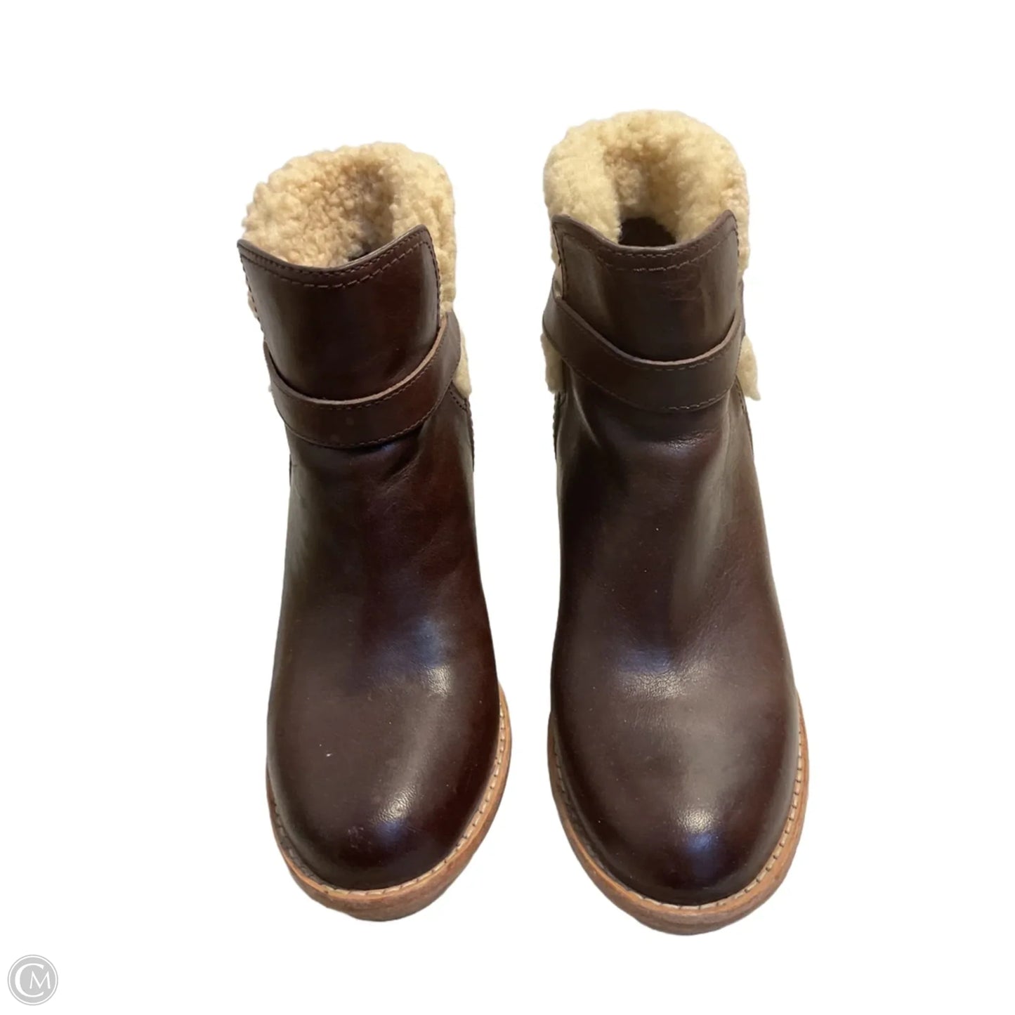 Boots Designer By Ugg In Brown, Size: 6.5