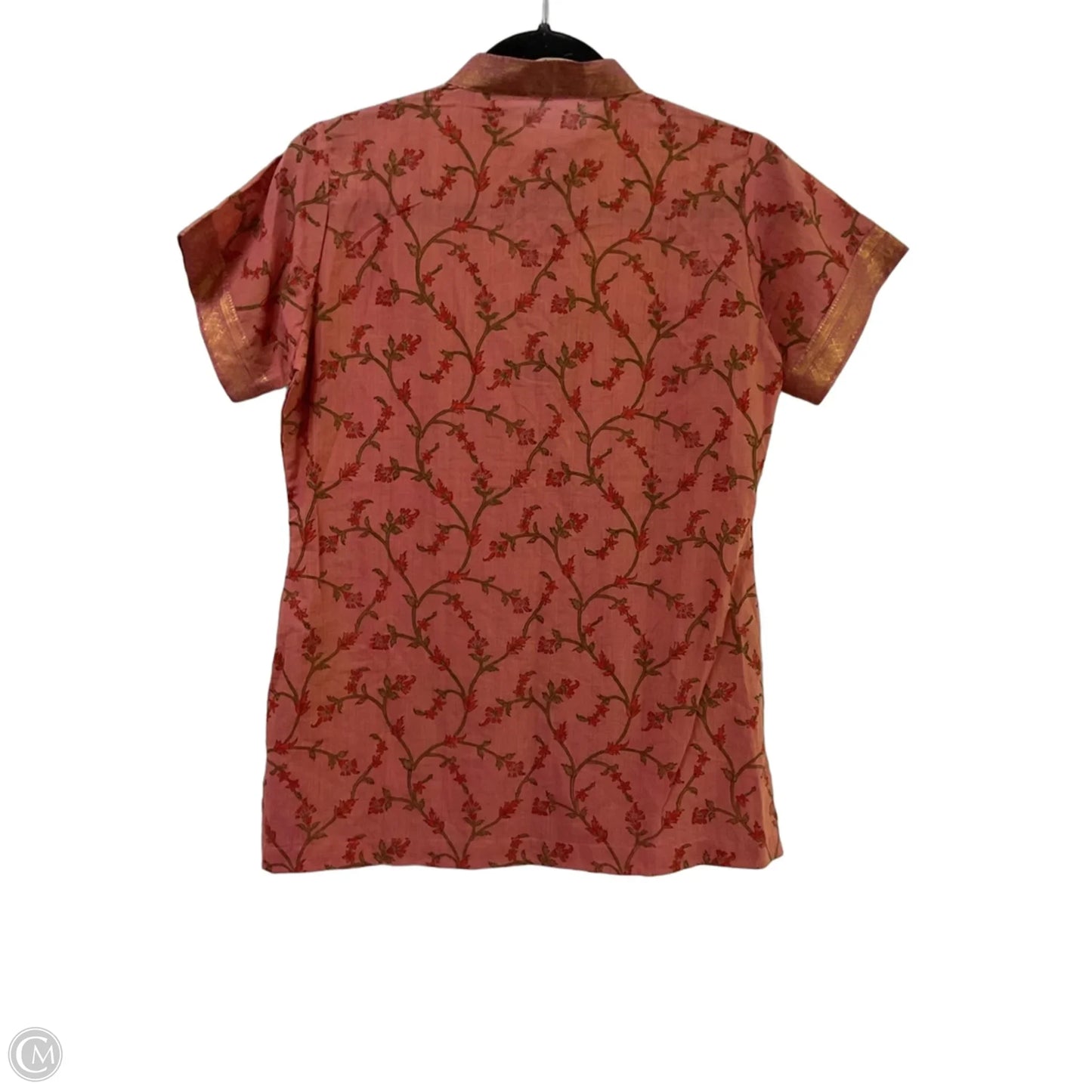 Top Short Sleeve By Cmc In Coral, Size: S