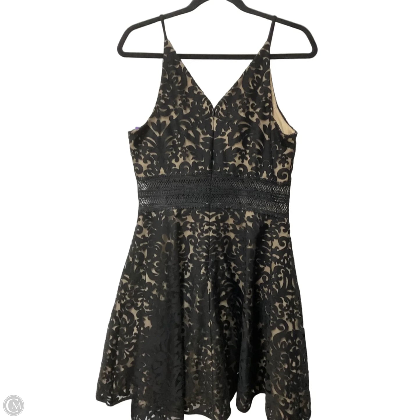 Dress Designer By Xscape In Black & Tan, Size: M