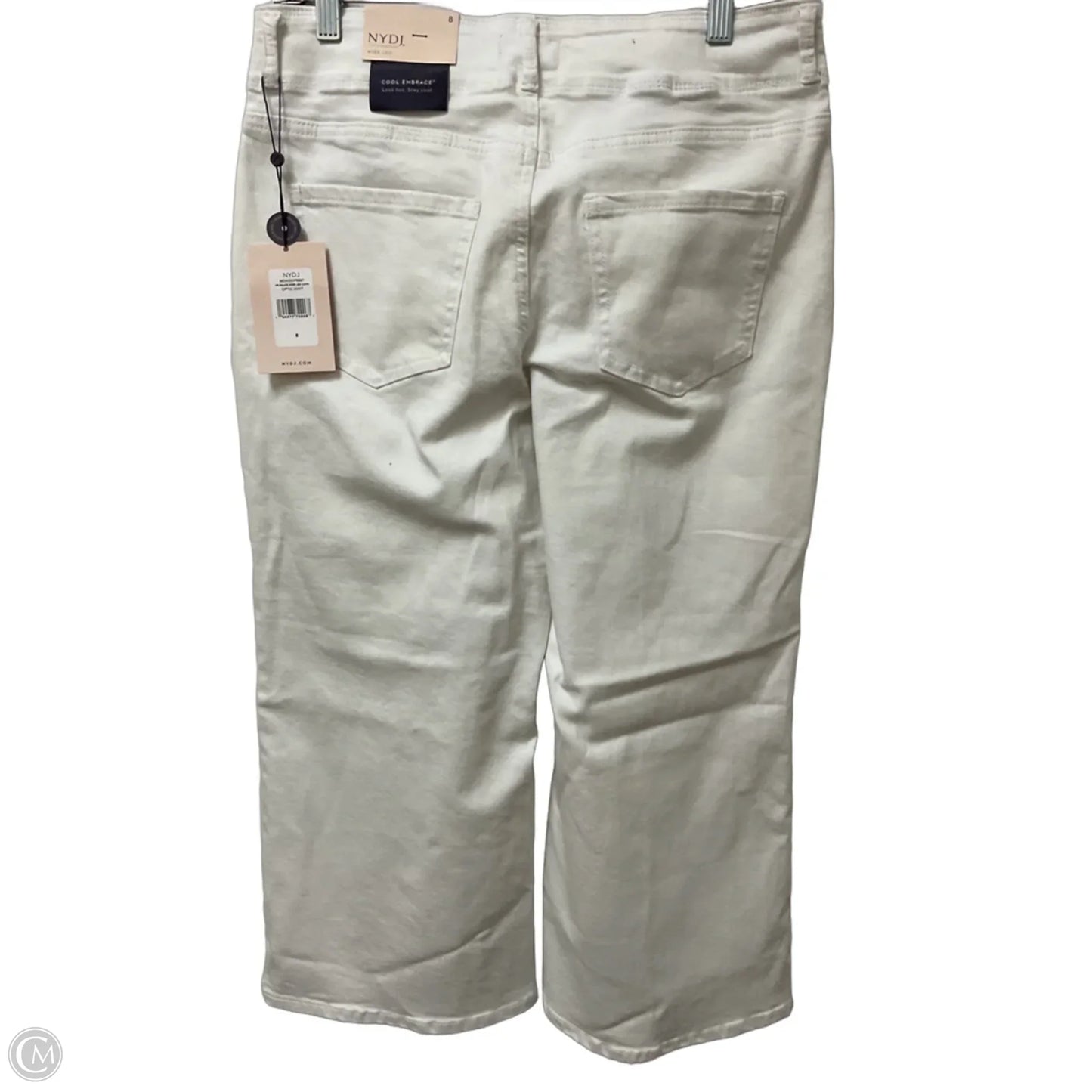 Jeans Wide Leg By Not Your Daughters Jeans In White Denim, Size: 8