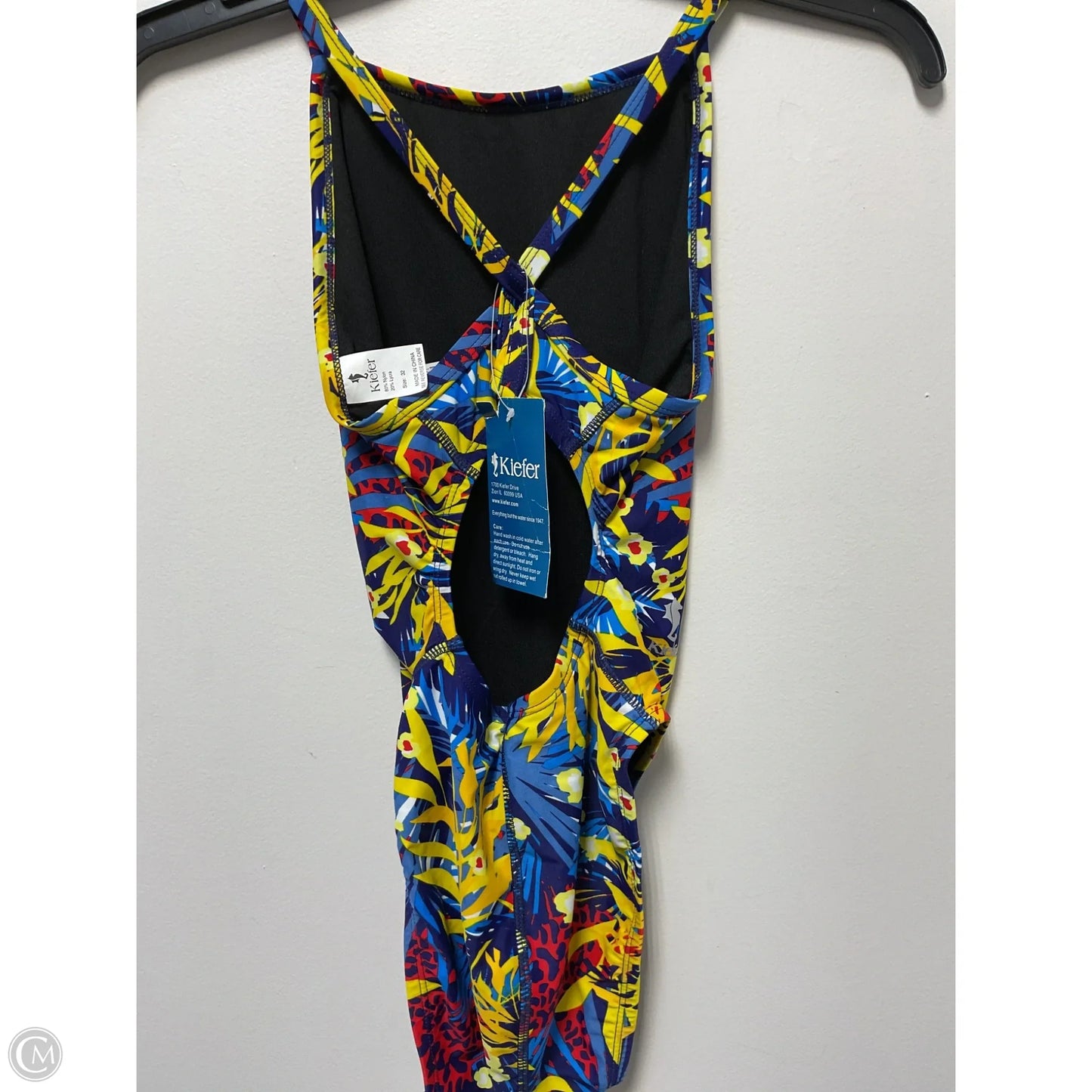 Swimsuit By Clothes Mentor In Blue & Yellow, Size: S