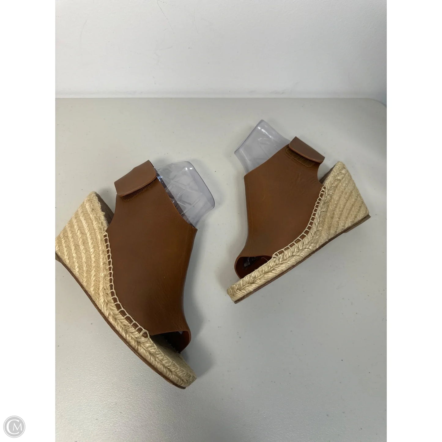 Sandals Luxury Designer By Celine In Brown, Size: 8.5