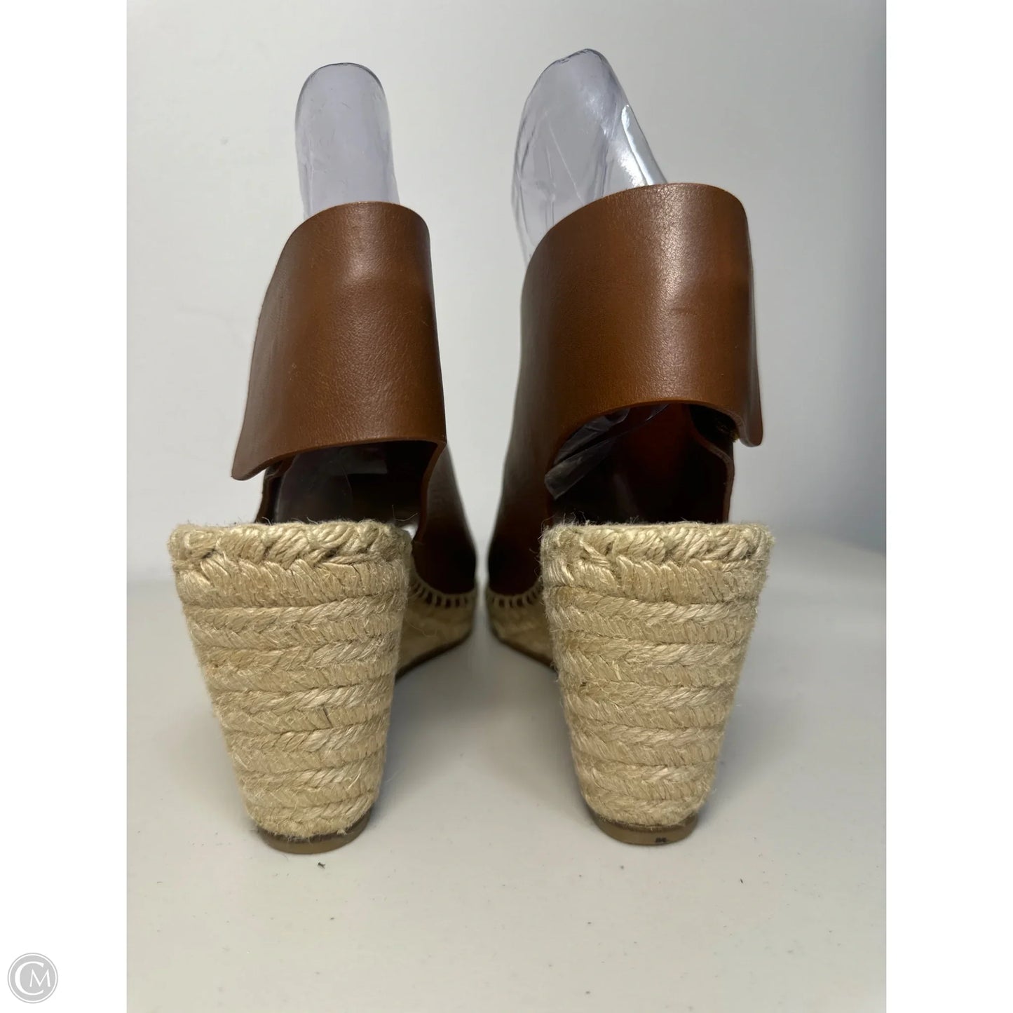Sandals Luxury Designer By Celine In Brown, Size: 8.5