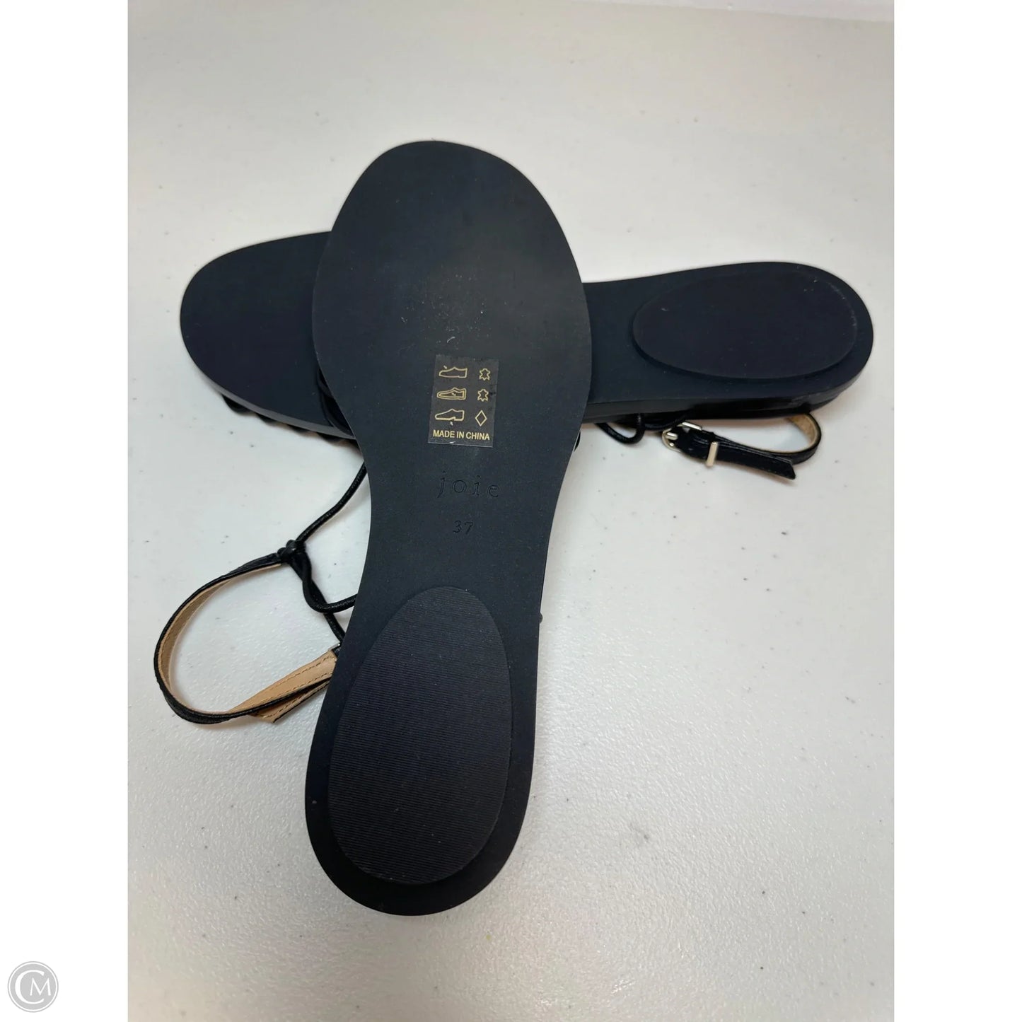 Sandals Flats By Joie In Black, Size: 6.5