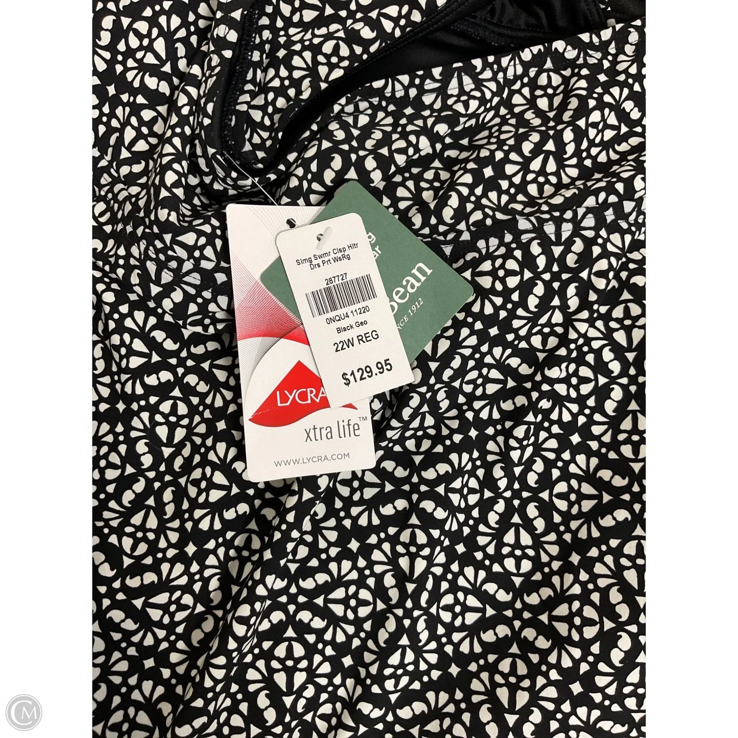 Swimsuit By L.l. Bean In Black & White, Size: 3x