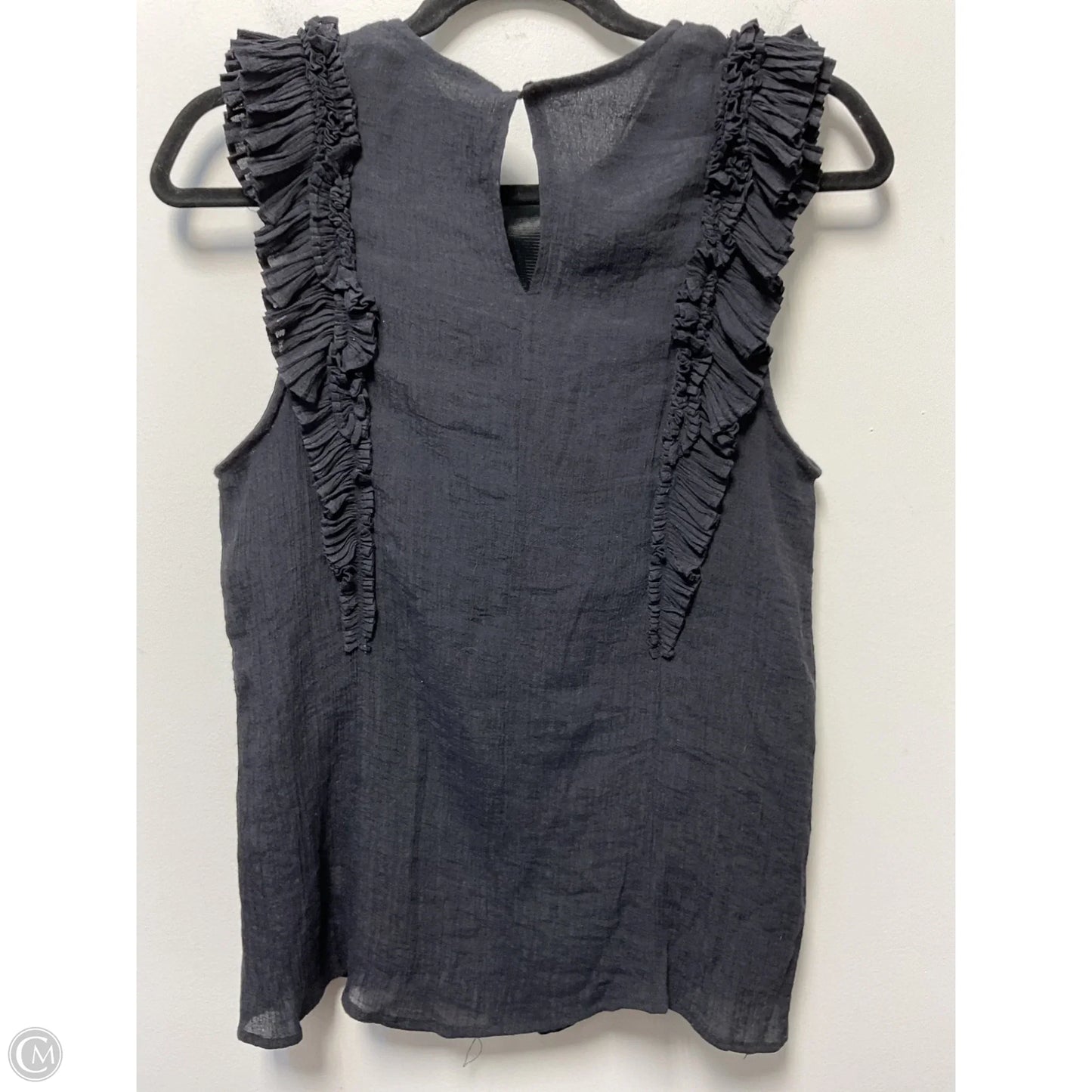 Top Short Sleeve By Clothes Mentor In Black, Size: M