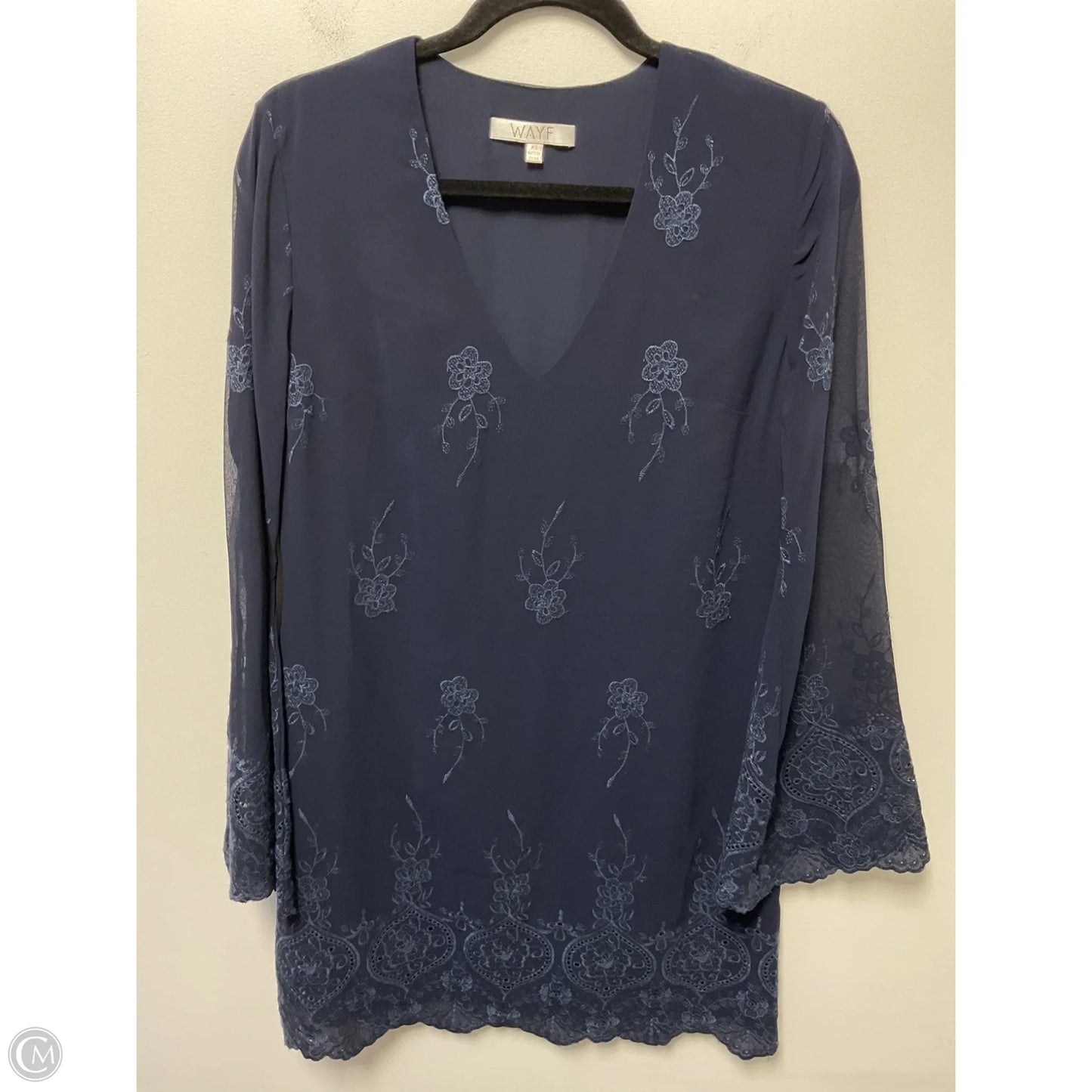Dress Casual Midi By Wayf In Navy, Size: Xs