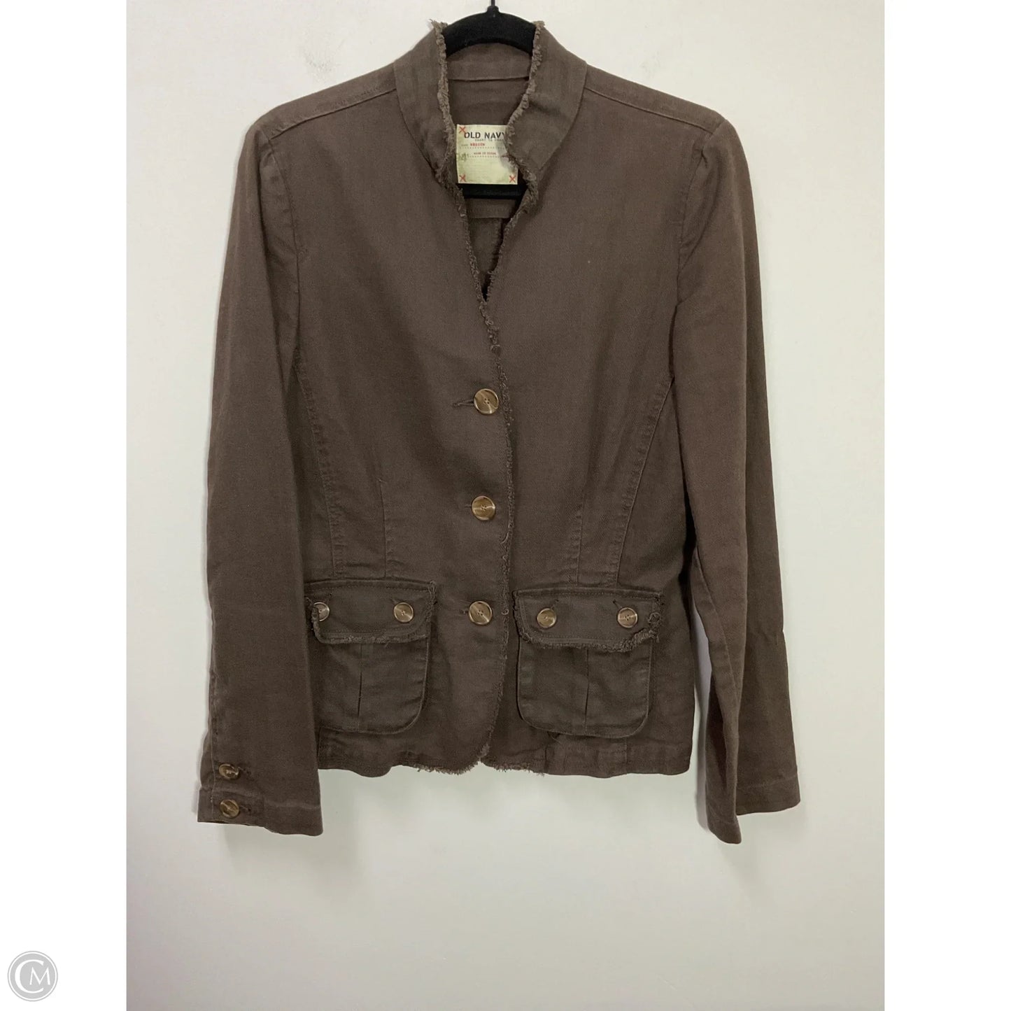 Jacket Denim By Old Navy In Brown Denim, Size: M