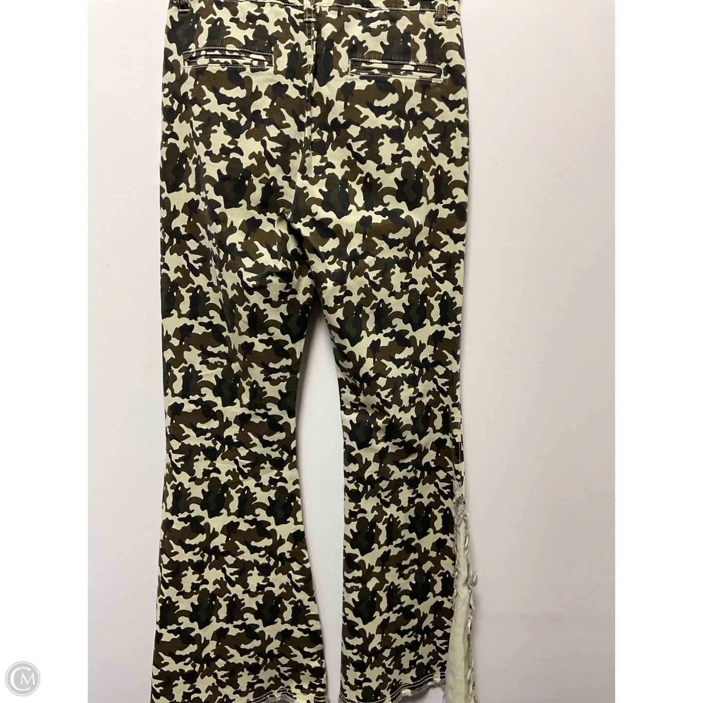 Jeans Flared By Pol In Camouflage Print, Size: S