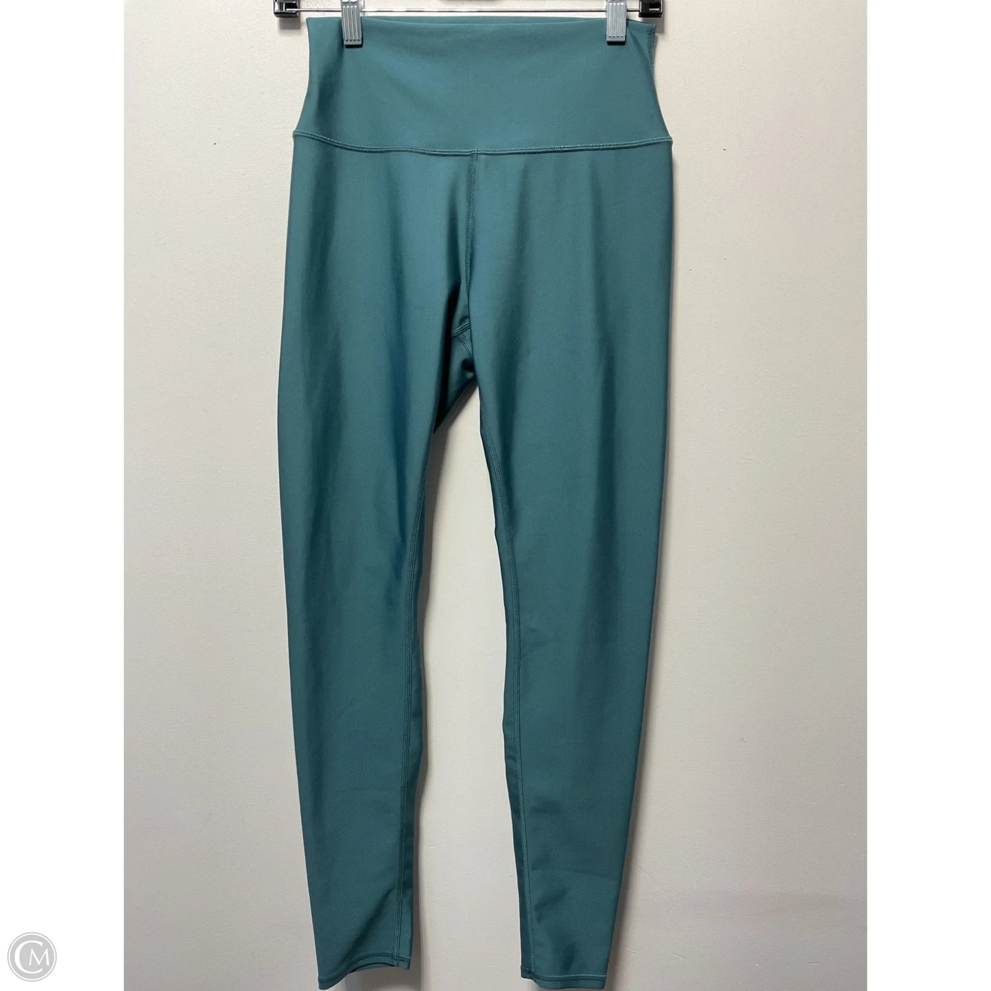 Athletic Leggings By Alo In Teal, Size: L