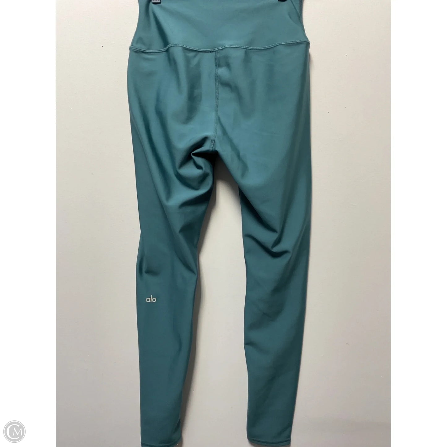 Athletic Leggings By Alo In Teal, Size: L