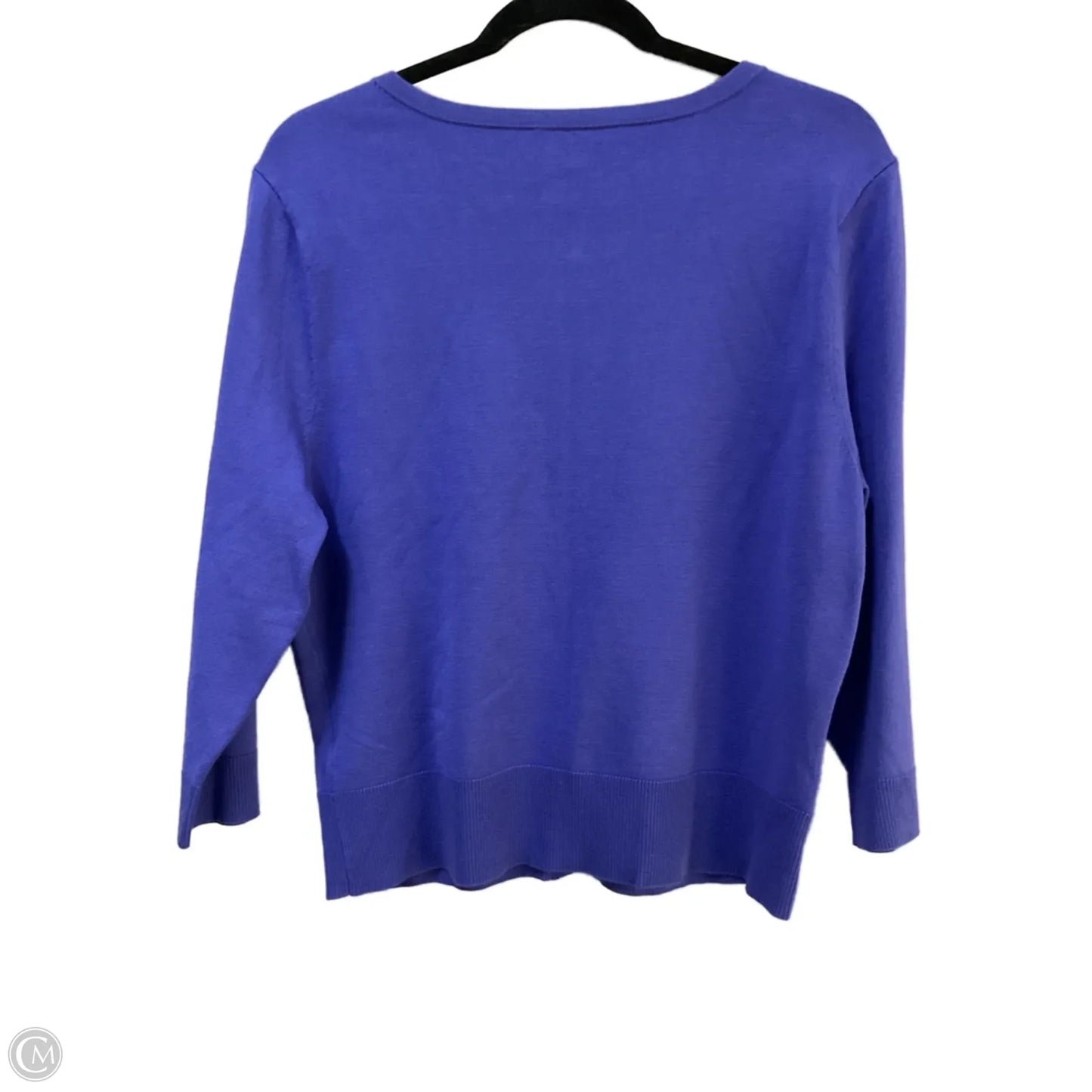Sweater Cardigan By White House Black Market In Purple, Size: L