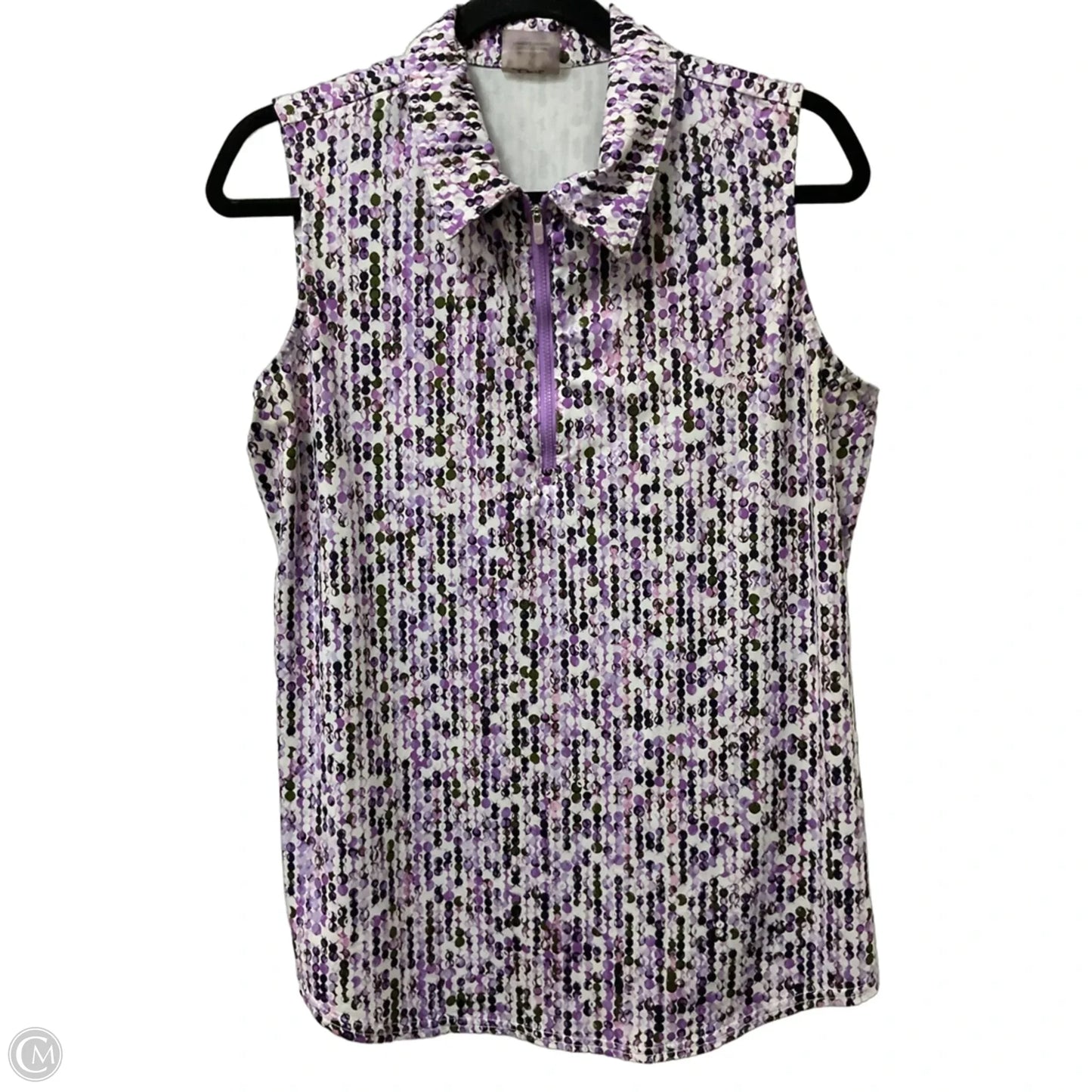 Athletic Tank Top By Jofit In Purple & White, Size: L