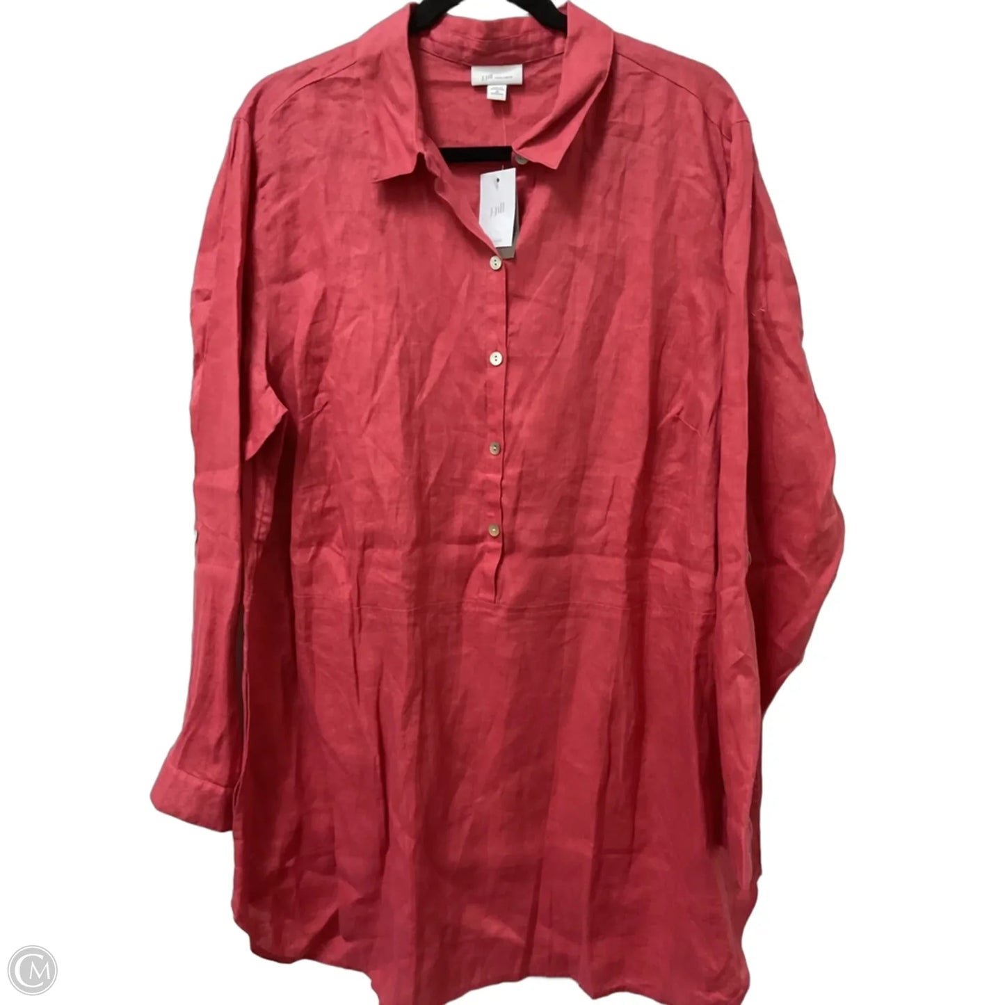 Tunic Long Sleeve By J. Jill In Coral, Size: 2x