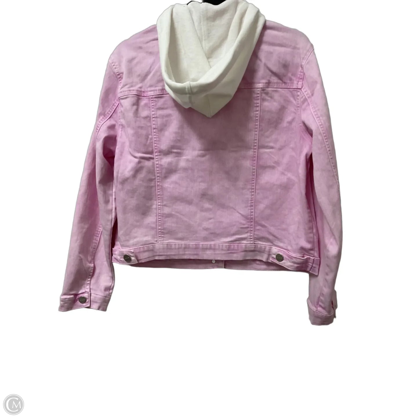 Jacket Denim By Risen In Pink Denim, Size: S