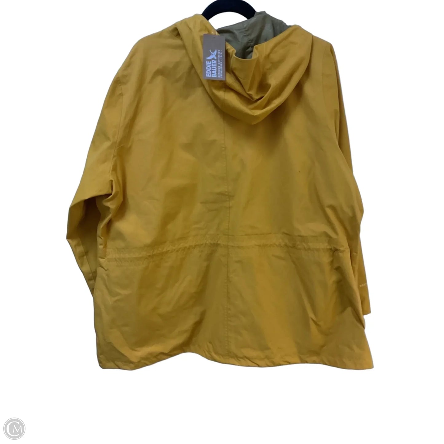 Coat Raincoat By Eddie Bauer In Yellow, Size: 2x