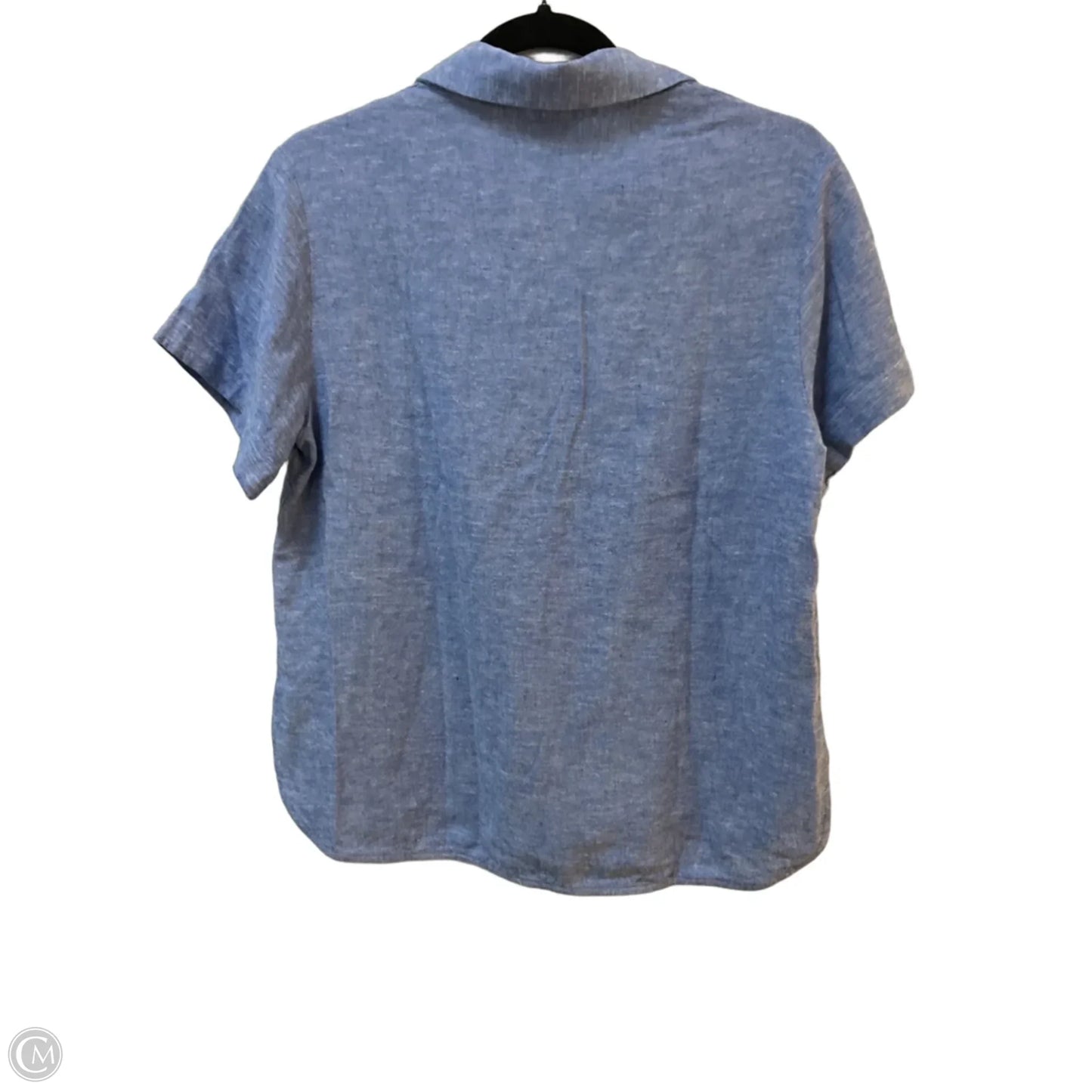 Top Short Sleeve By Banana Republic In Blue, Size: S