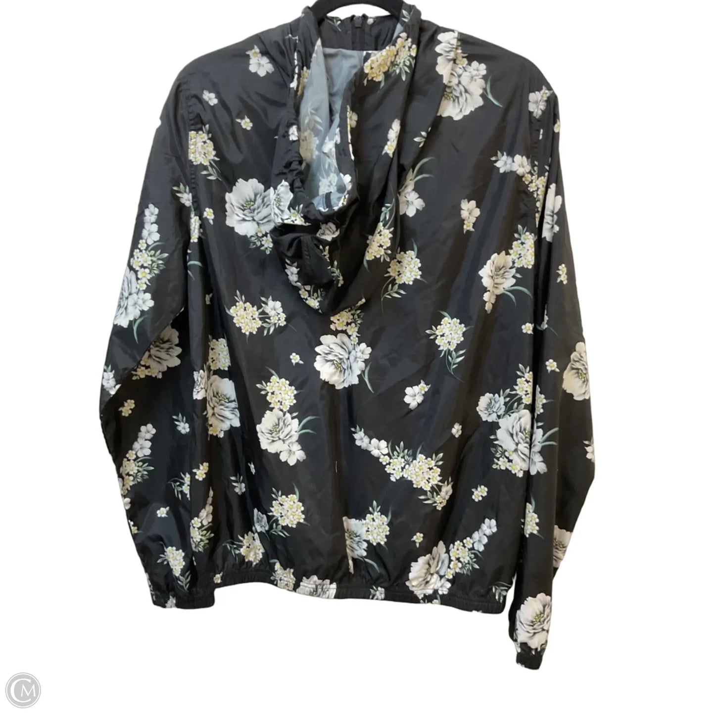 Jacket Windbreaker By Betsey Johnson In Black, Size: M