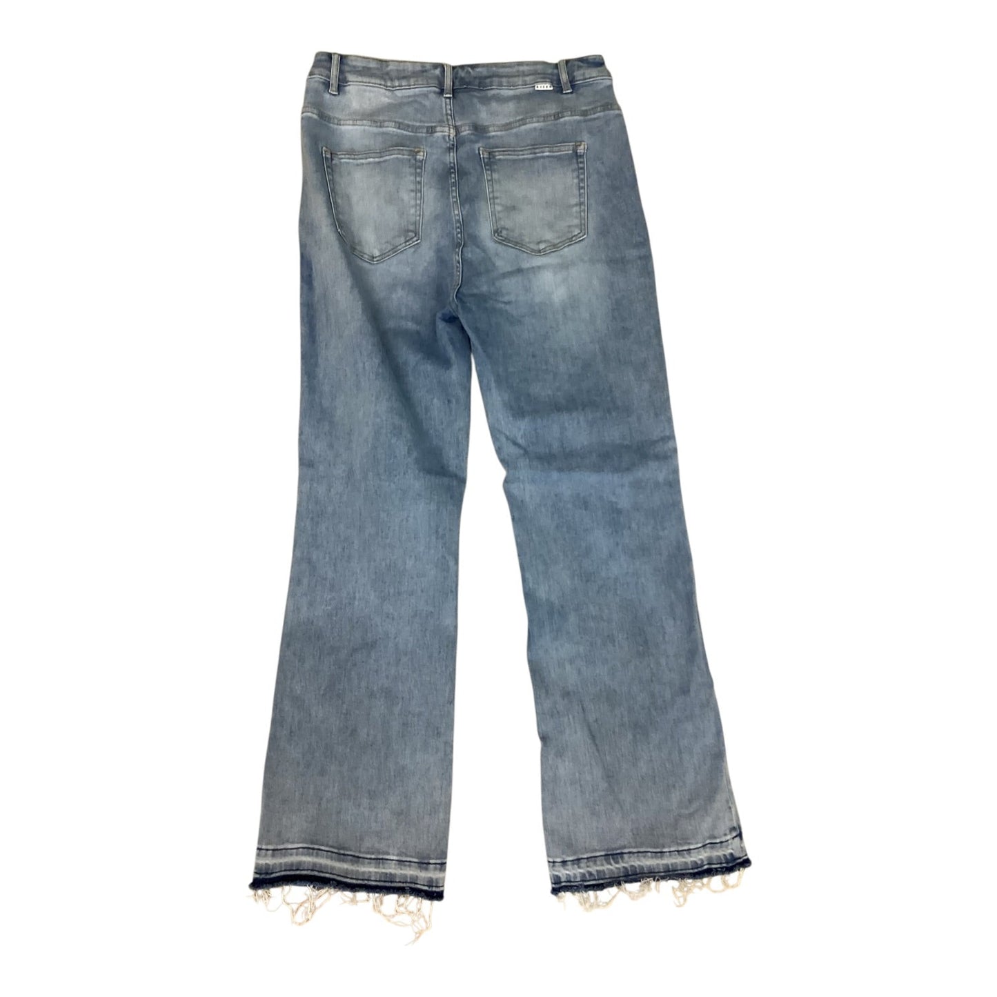 Jeans Flared By Risen In Blue Denim, Size:18